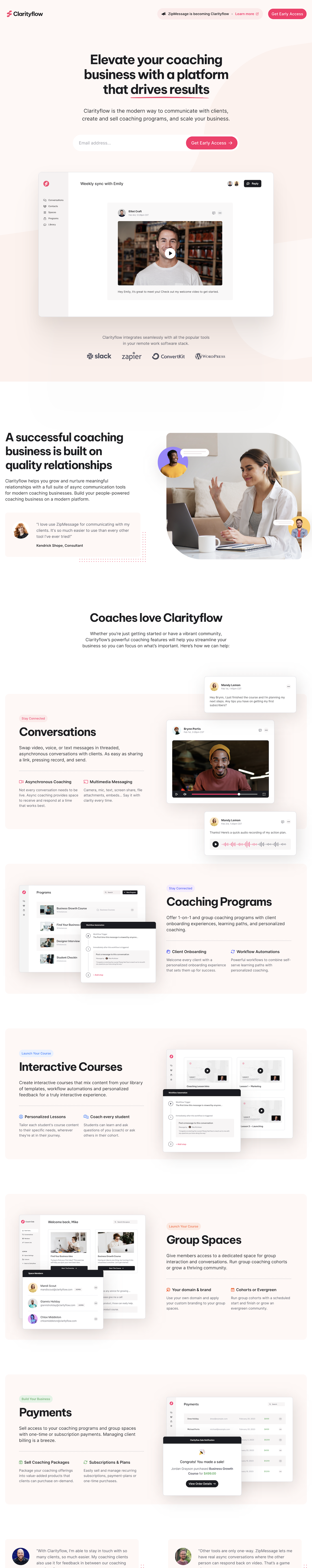 clarityflow.com screenshot