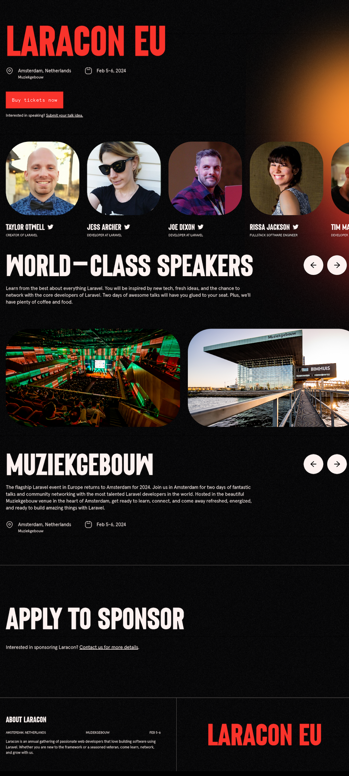 laracon.eu screenshot