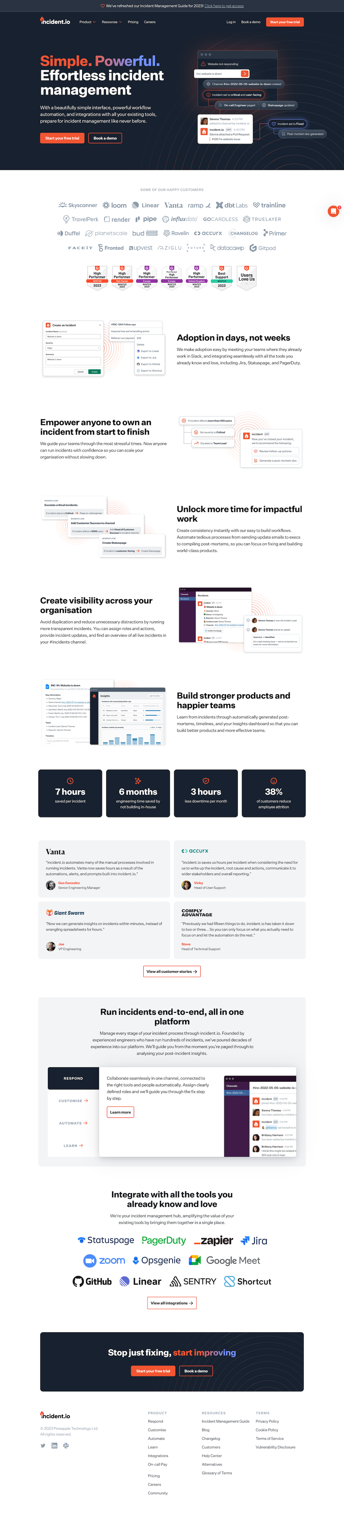 incident.io screenshot