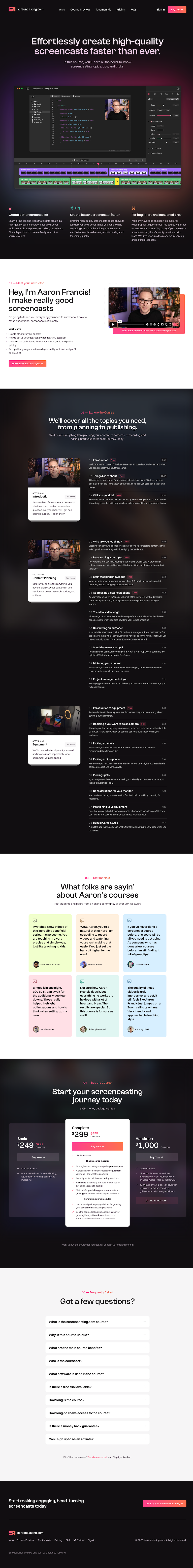 screencasting.com screenshot