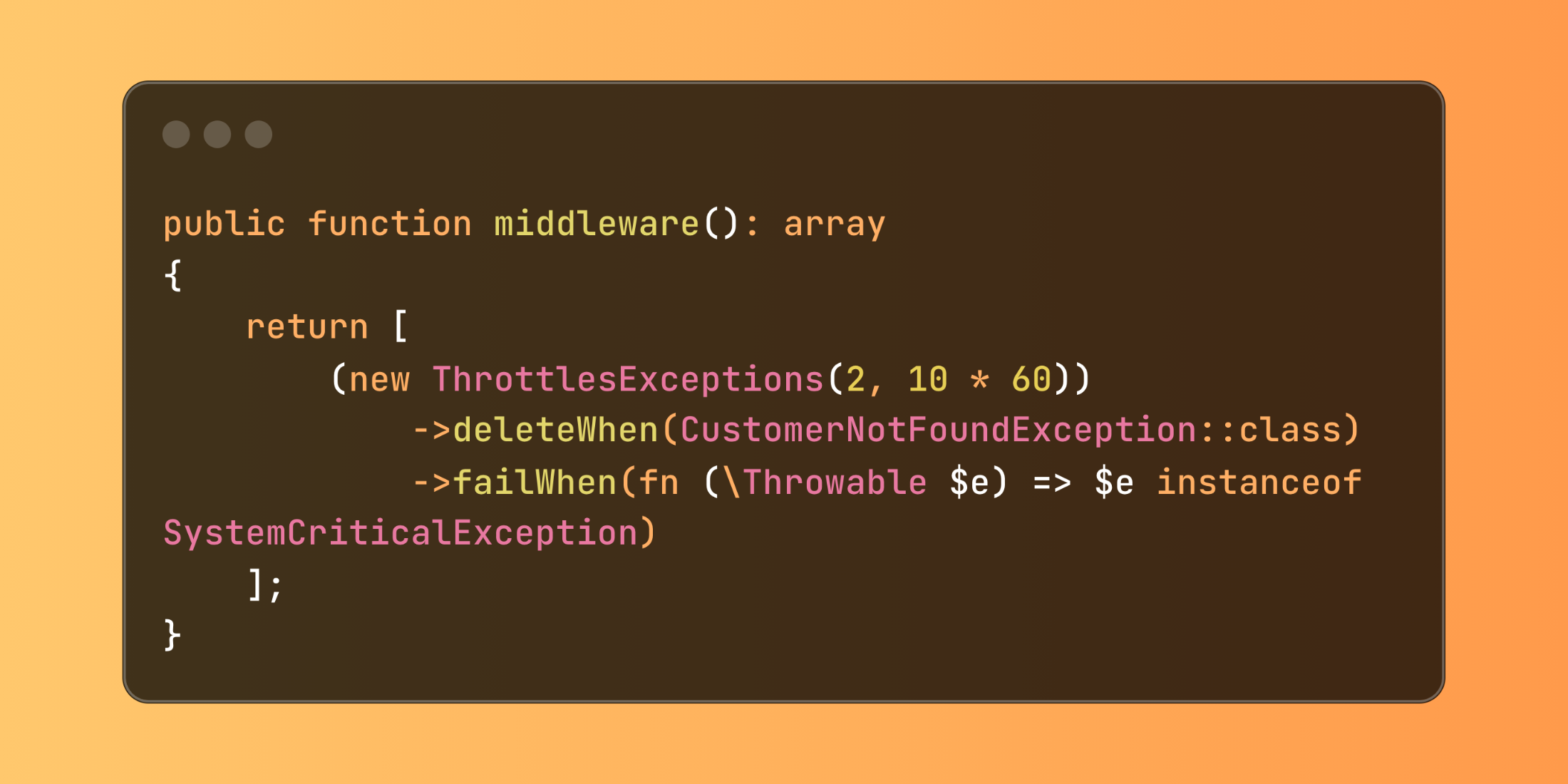 Enhanced Queue Job Control with Laravel's ThrottlesExceptions failWhen() Method