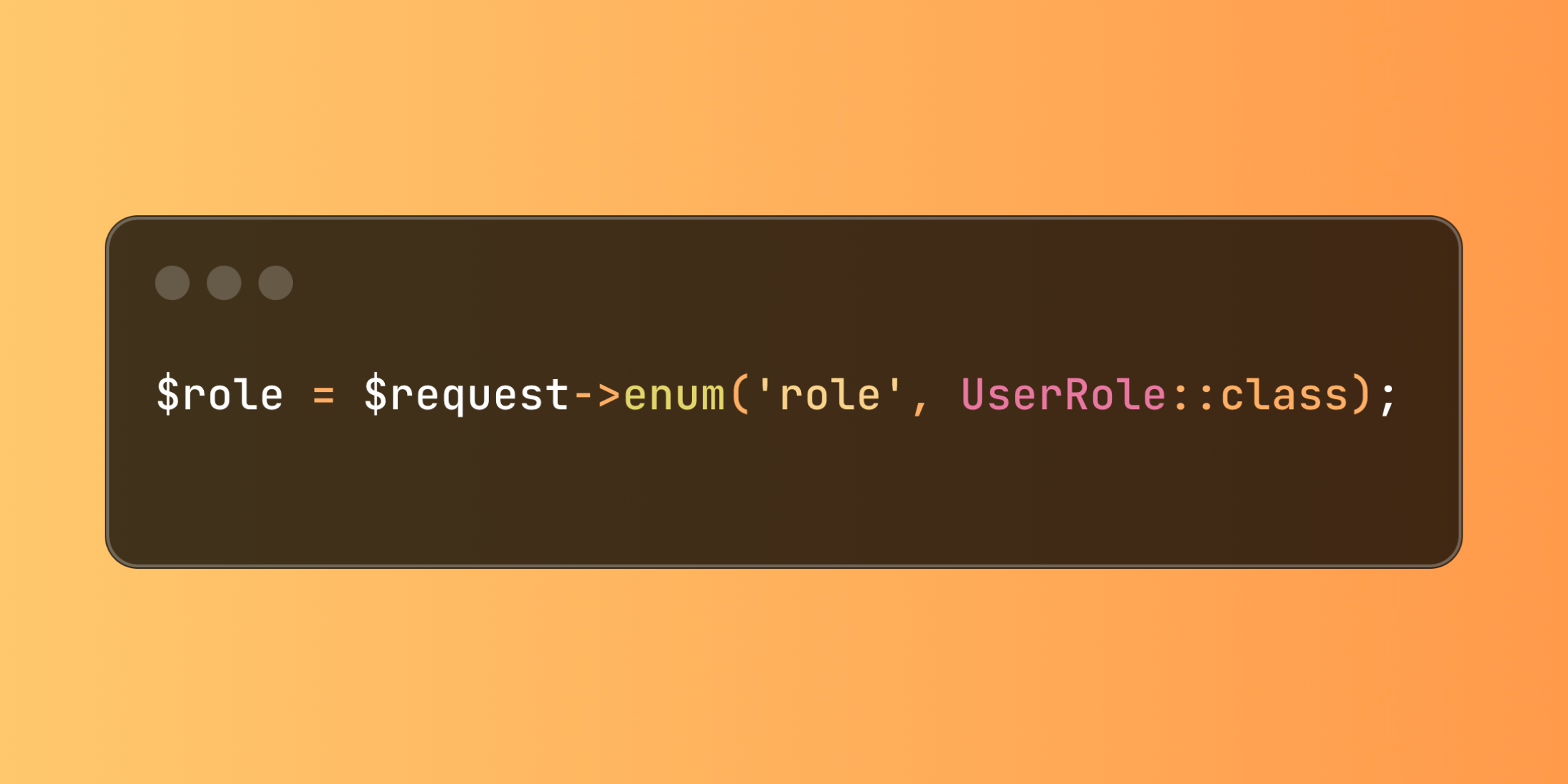 Request Handling with PHP Enums in Laravel