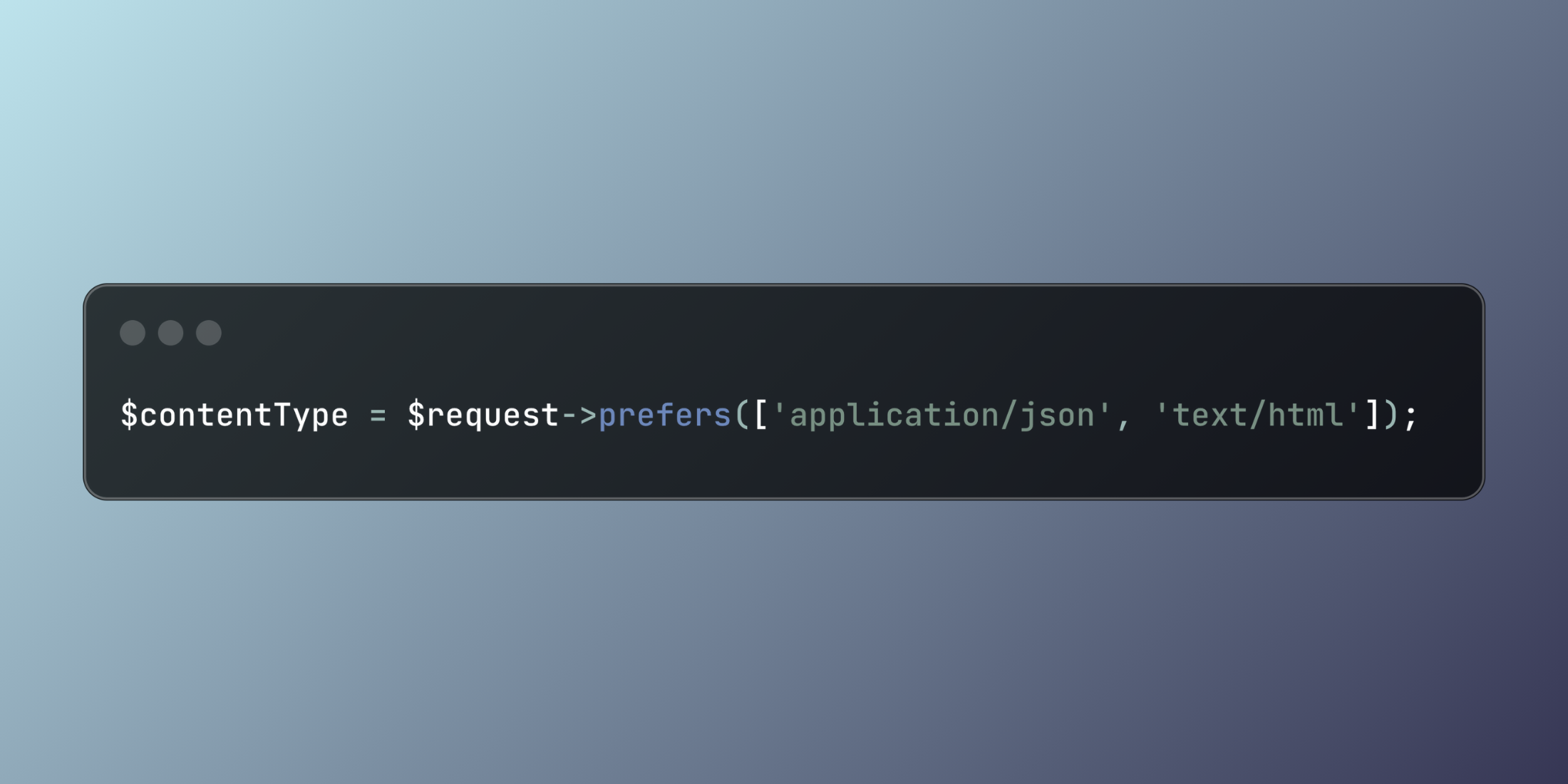 Content Negotiation with Laravel's prefers Method
