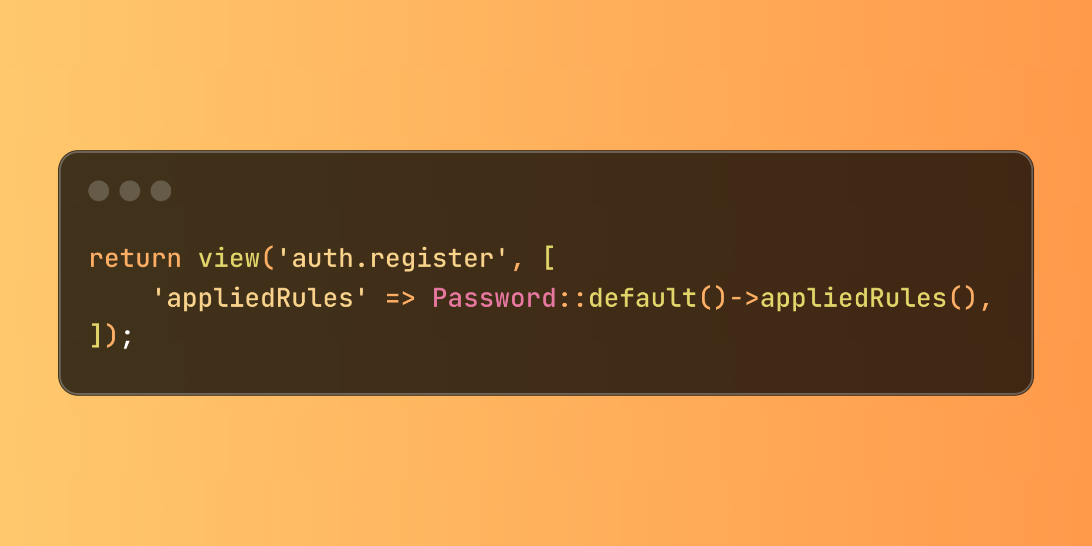 Simplify Password Requirement Displays with Laravel's appliedRules() Method