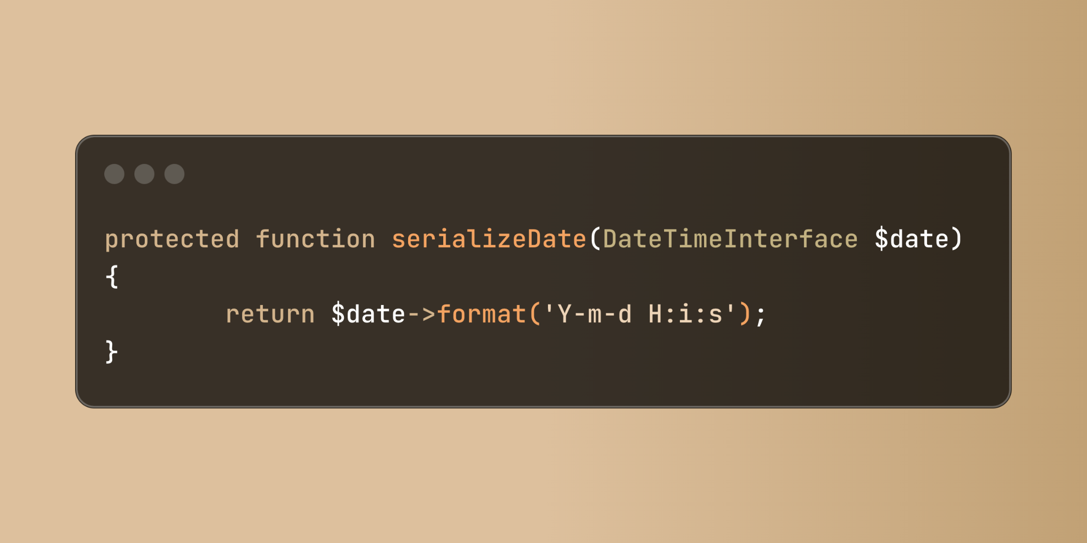 Customizing Model Date Formats in Laravel