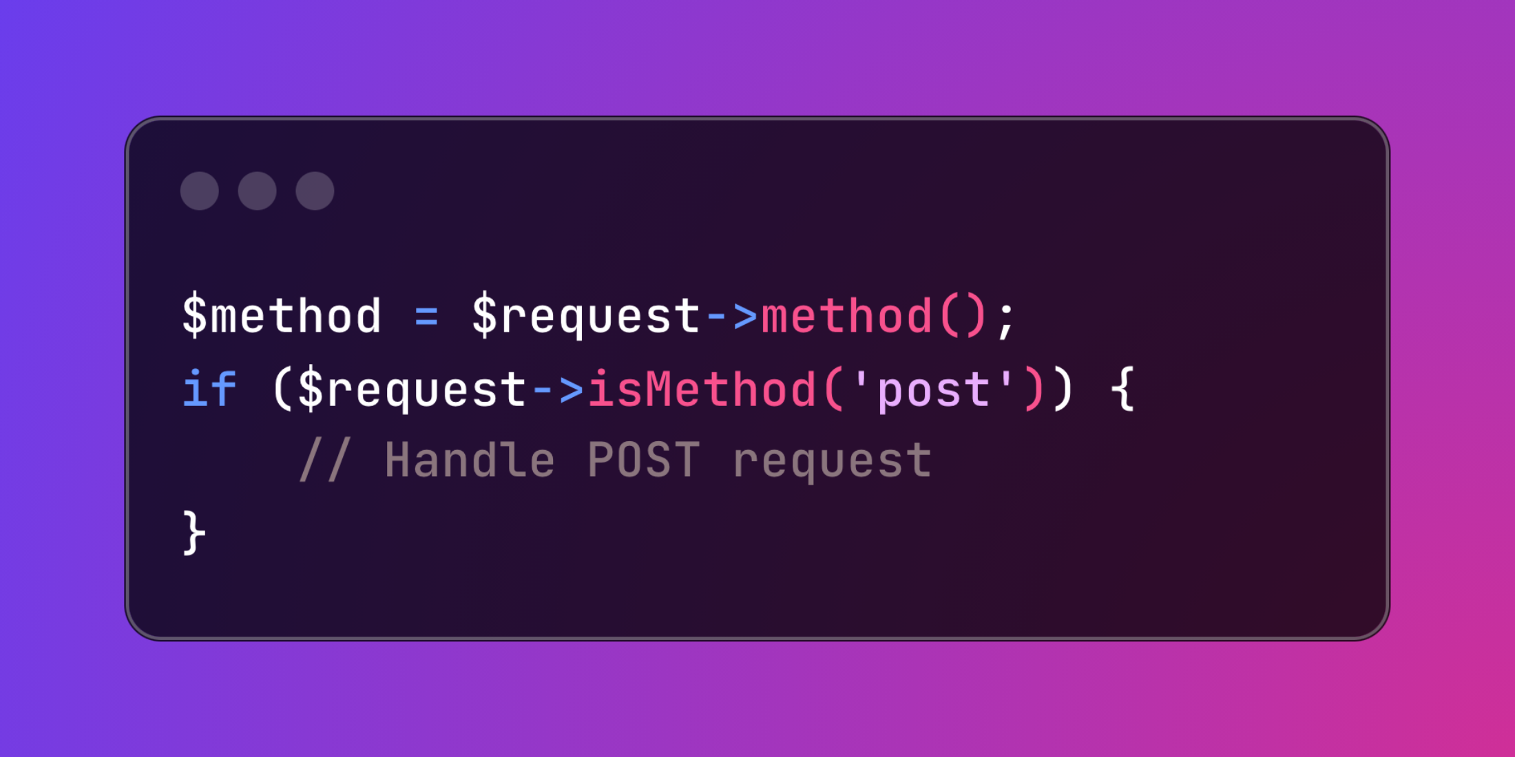 HTTP Method Verification in Laravel