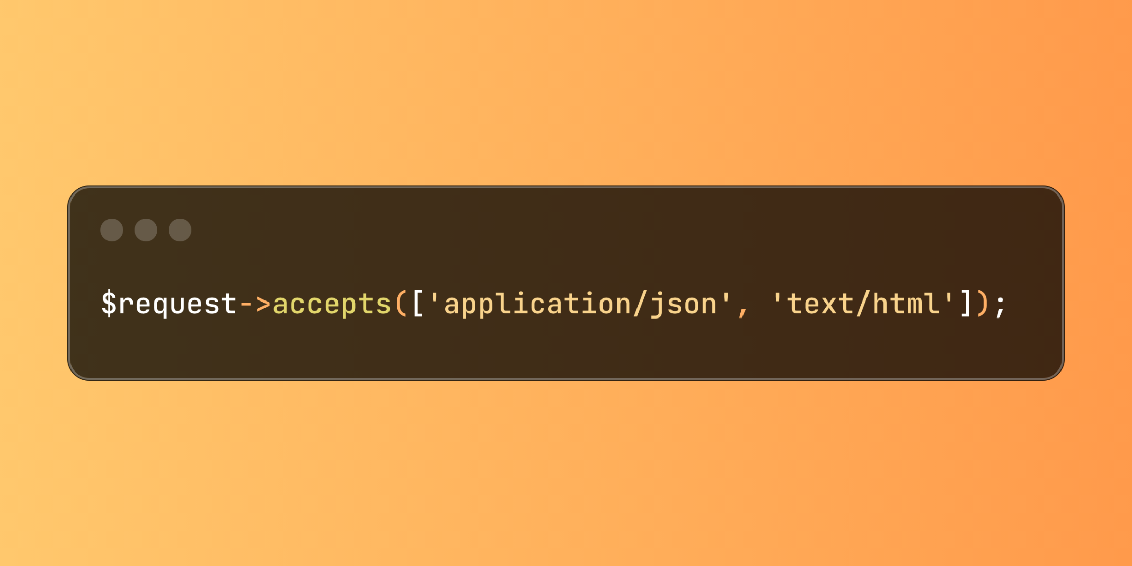 Laravel Request Content Type Inspection Methods