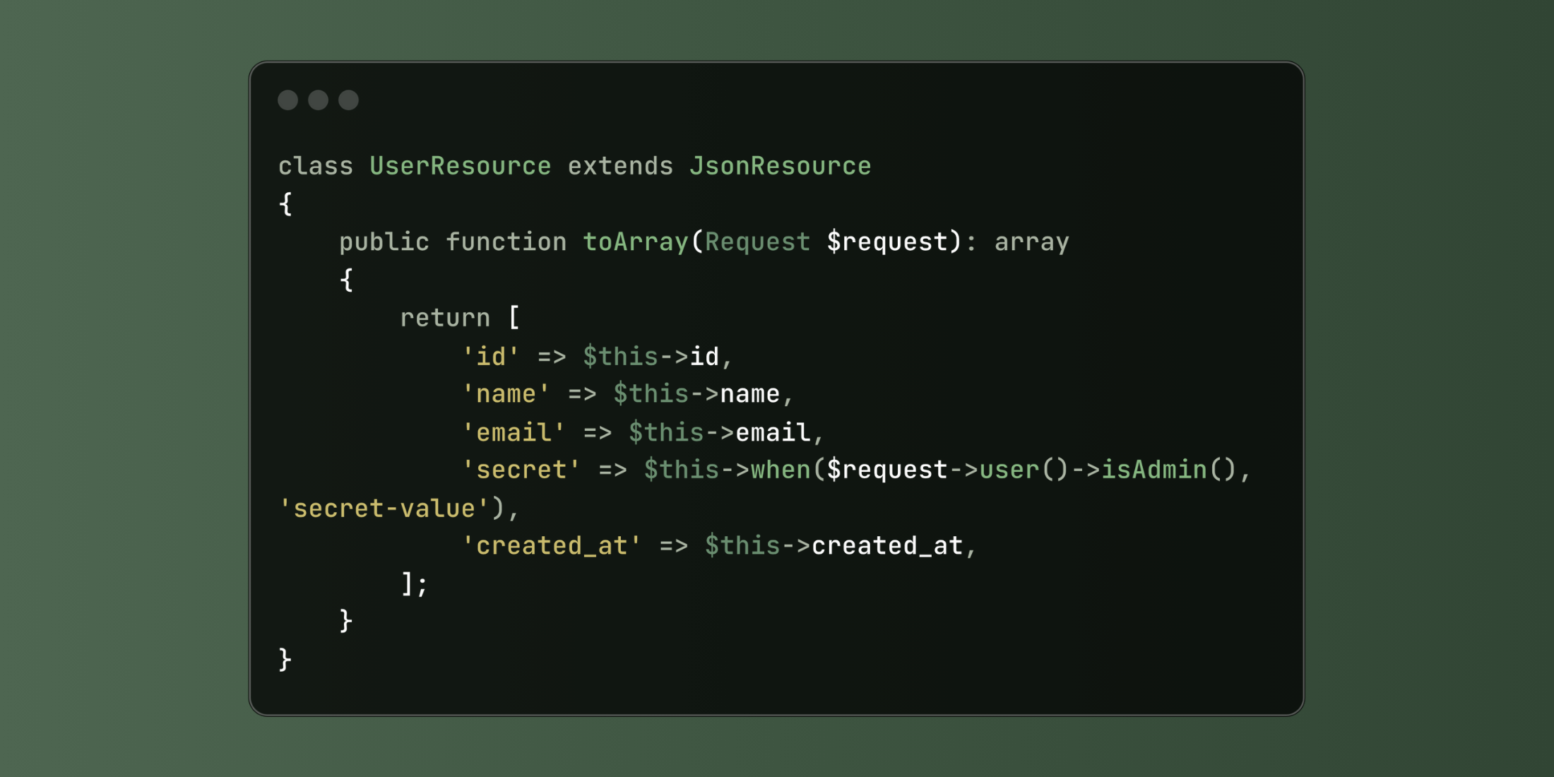 Dynamic API Response Control in Laravel Resources