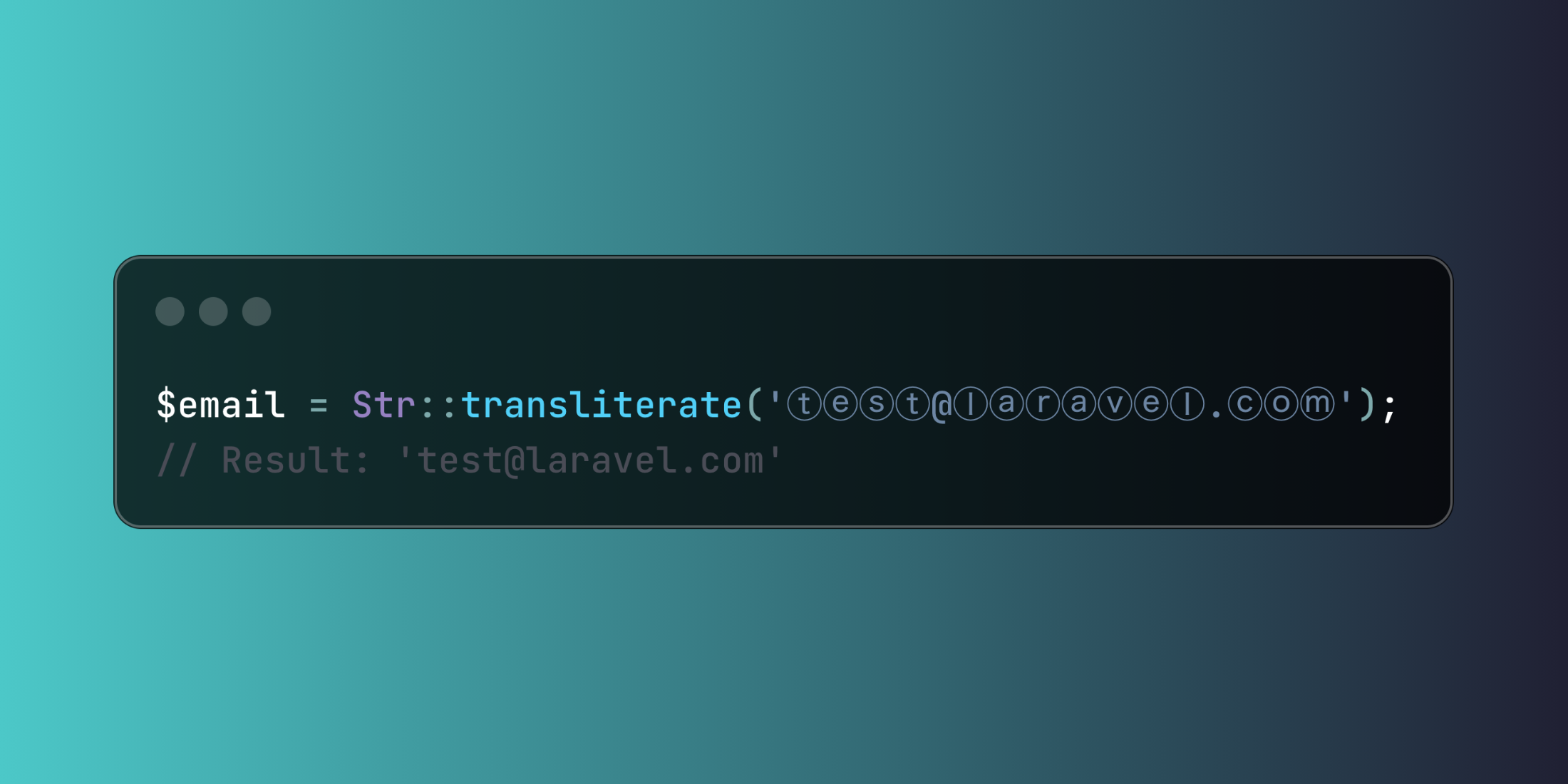 Convert Special Characters to ASCII with Laravel's Str::transliterate Method