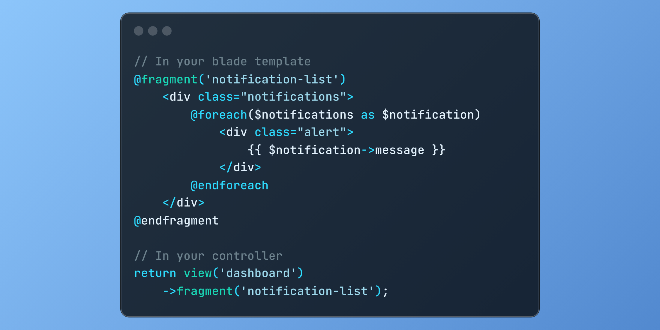 Dynamic Page Updates with Laravel Blade Fragments