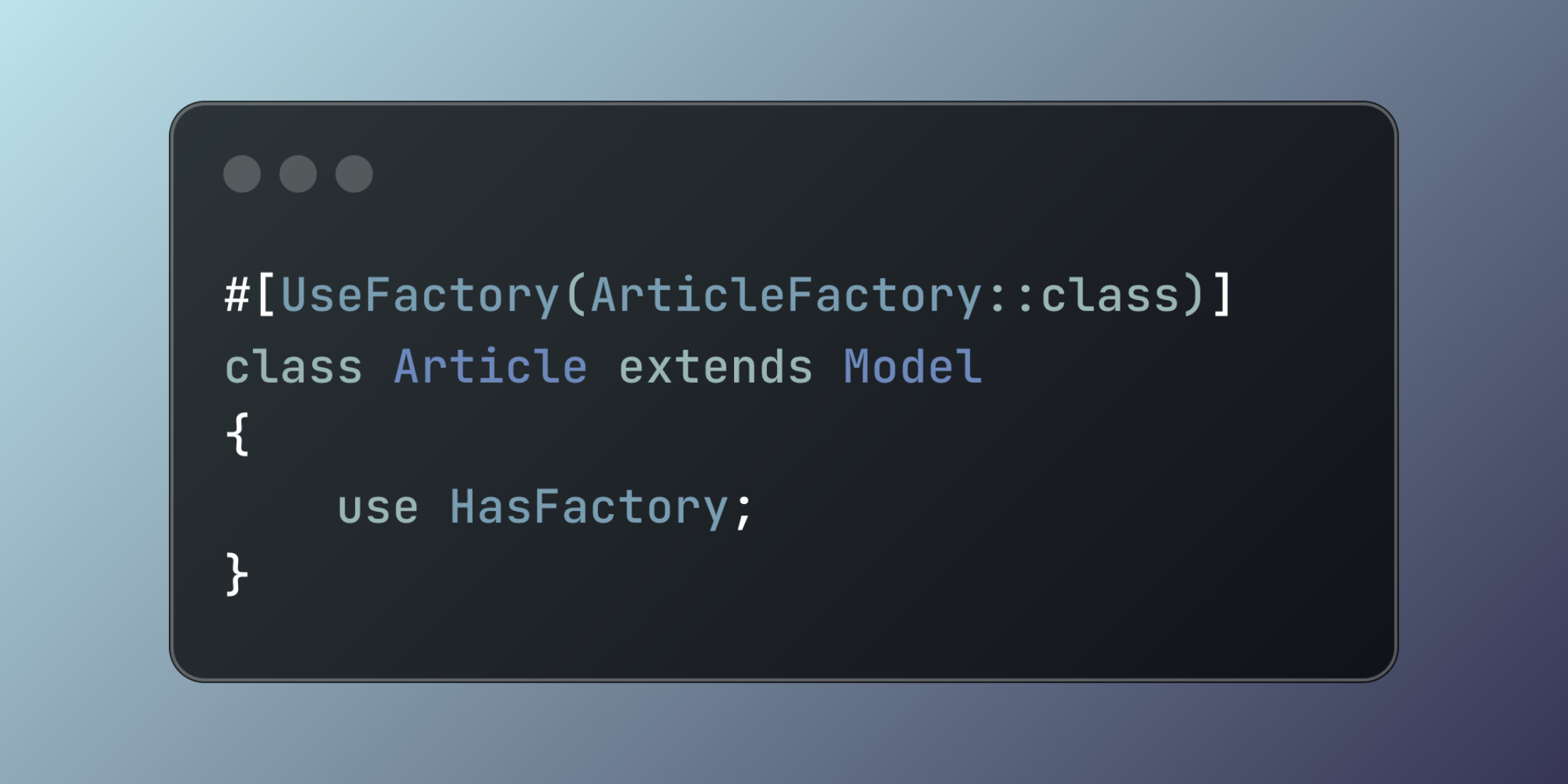 Simplify Factory Associations with Laravel's UseFactory Attribute image