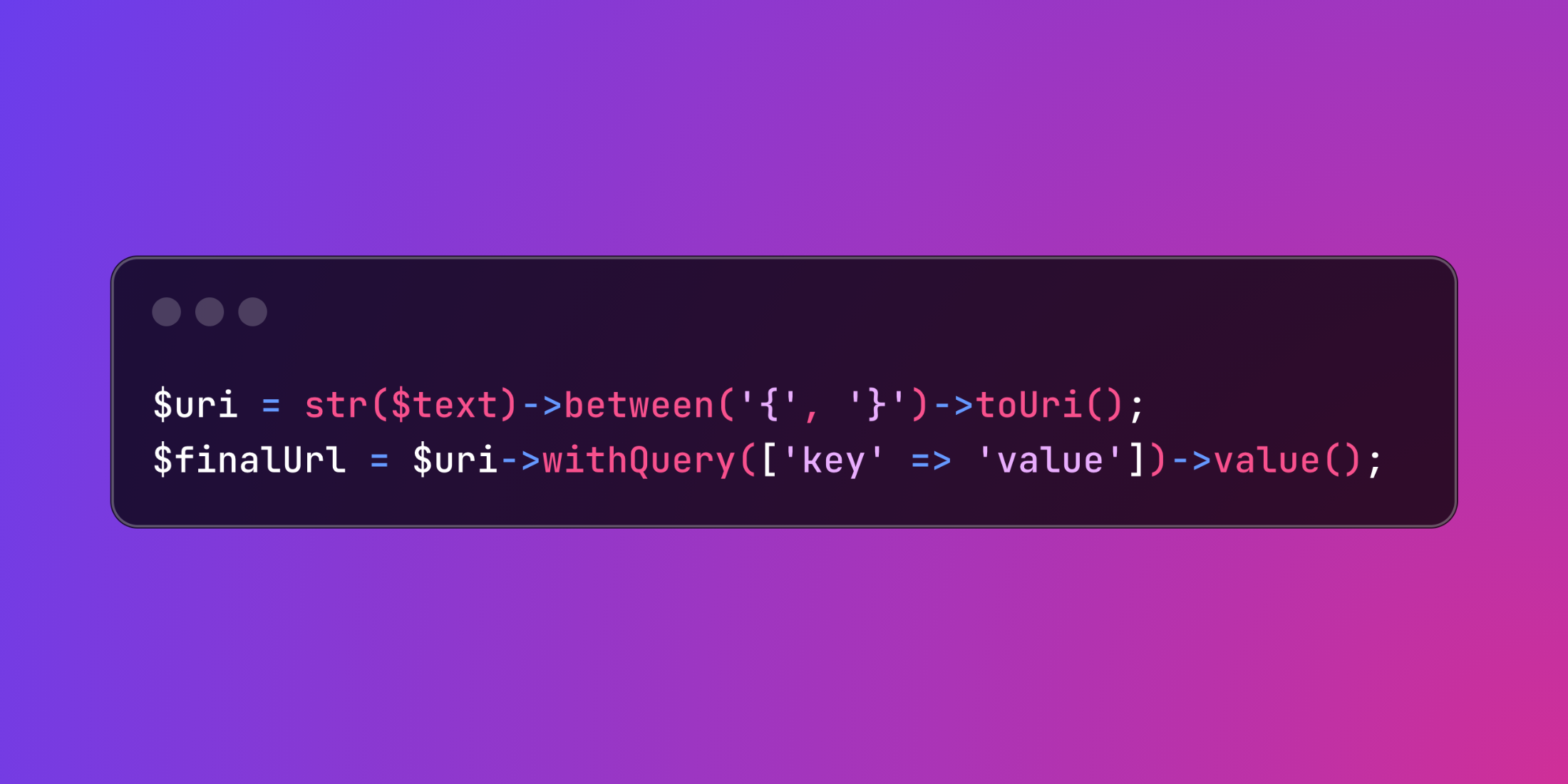 Laravel's toUri() Method for Dynamic URL Construction