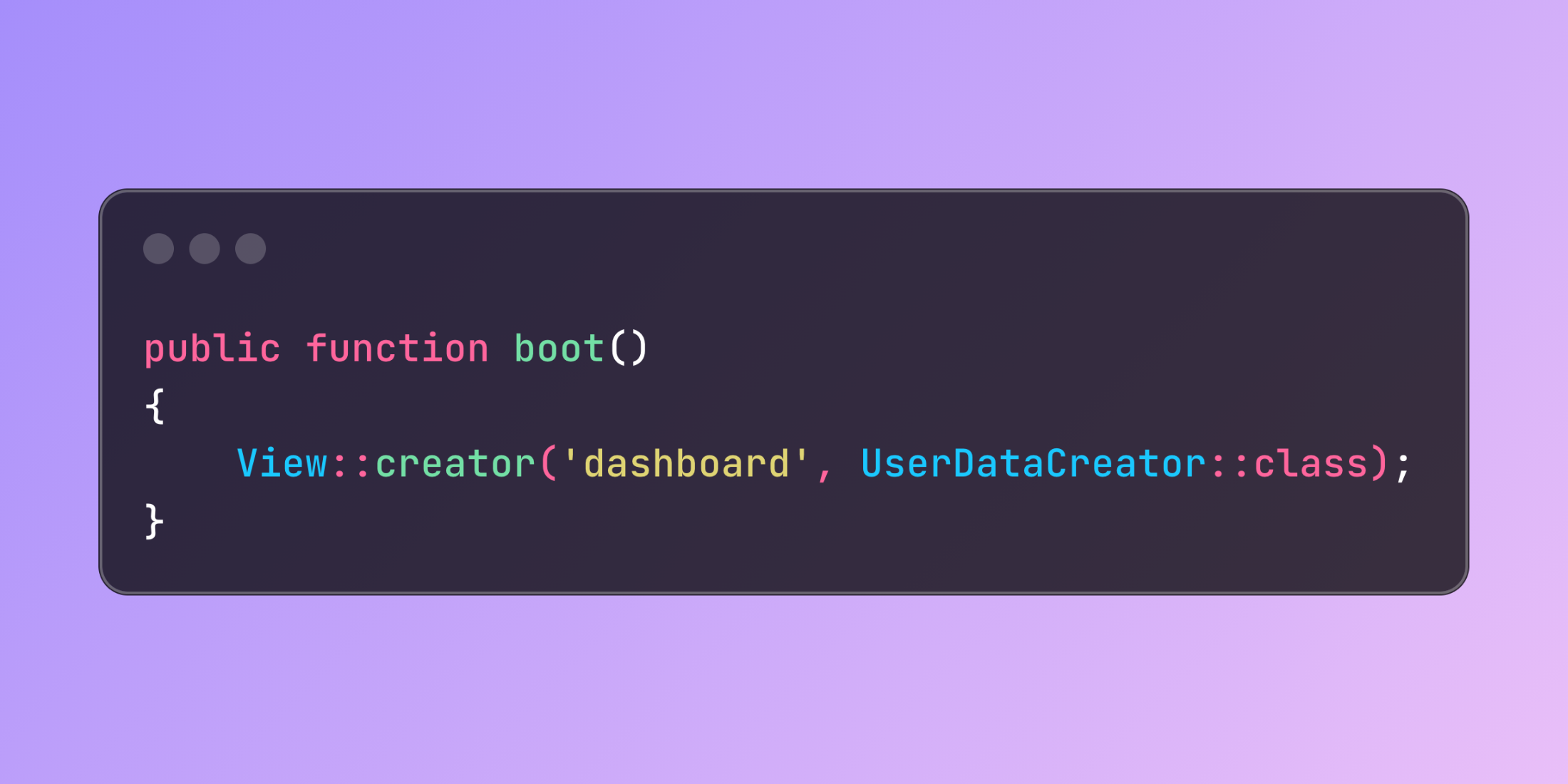 Early View Data Preparation with Laravel View Creators