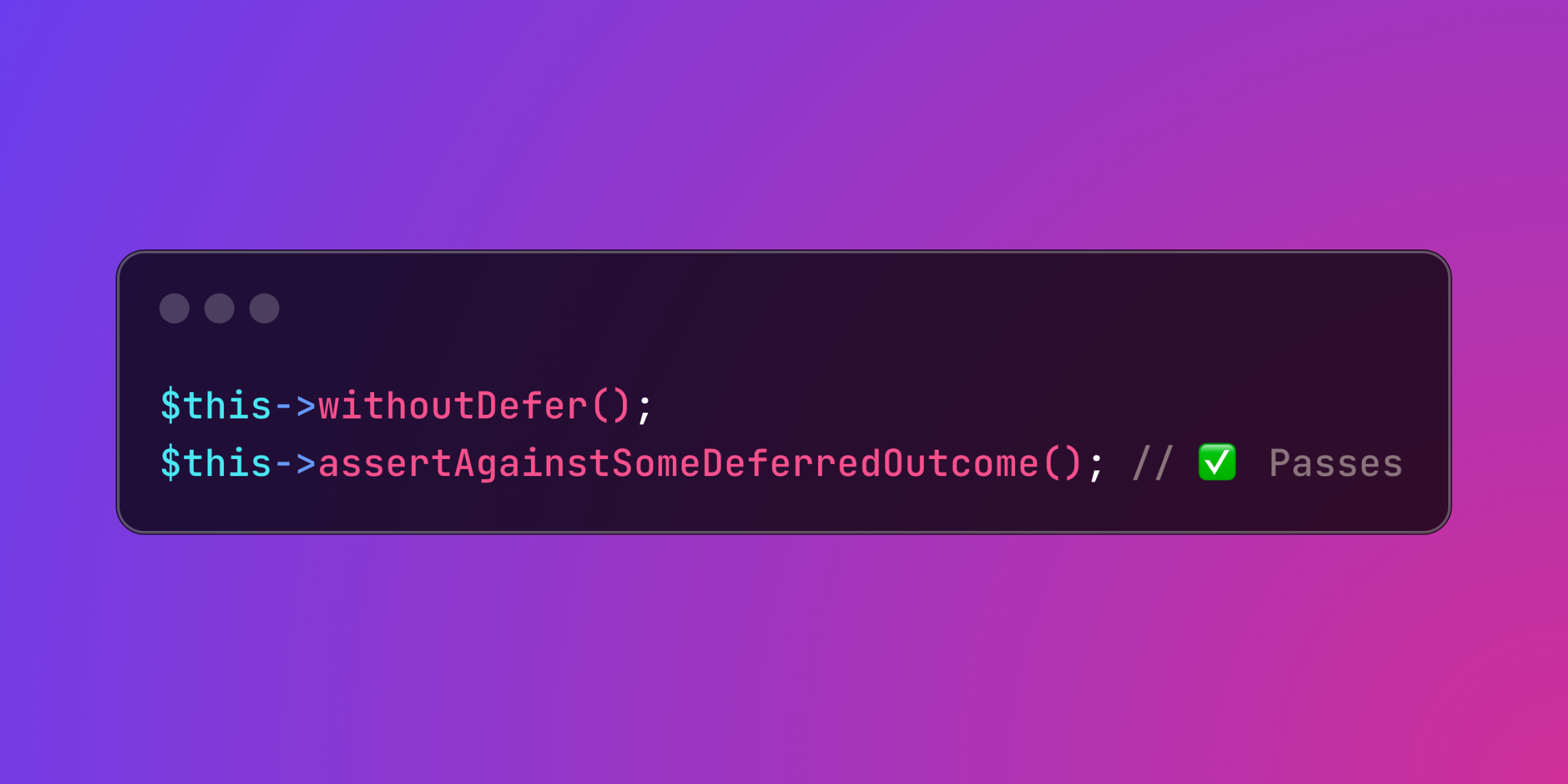Test Deferred Operations Easily with Laravel's withoutDefer Helper