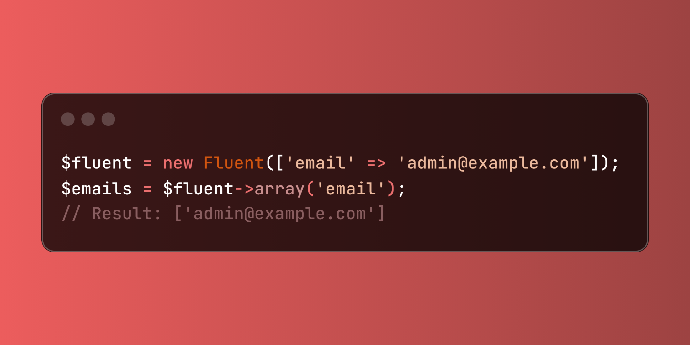 Handle Fluent Values as Arrays with Laravel's array() Method