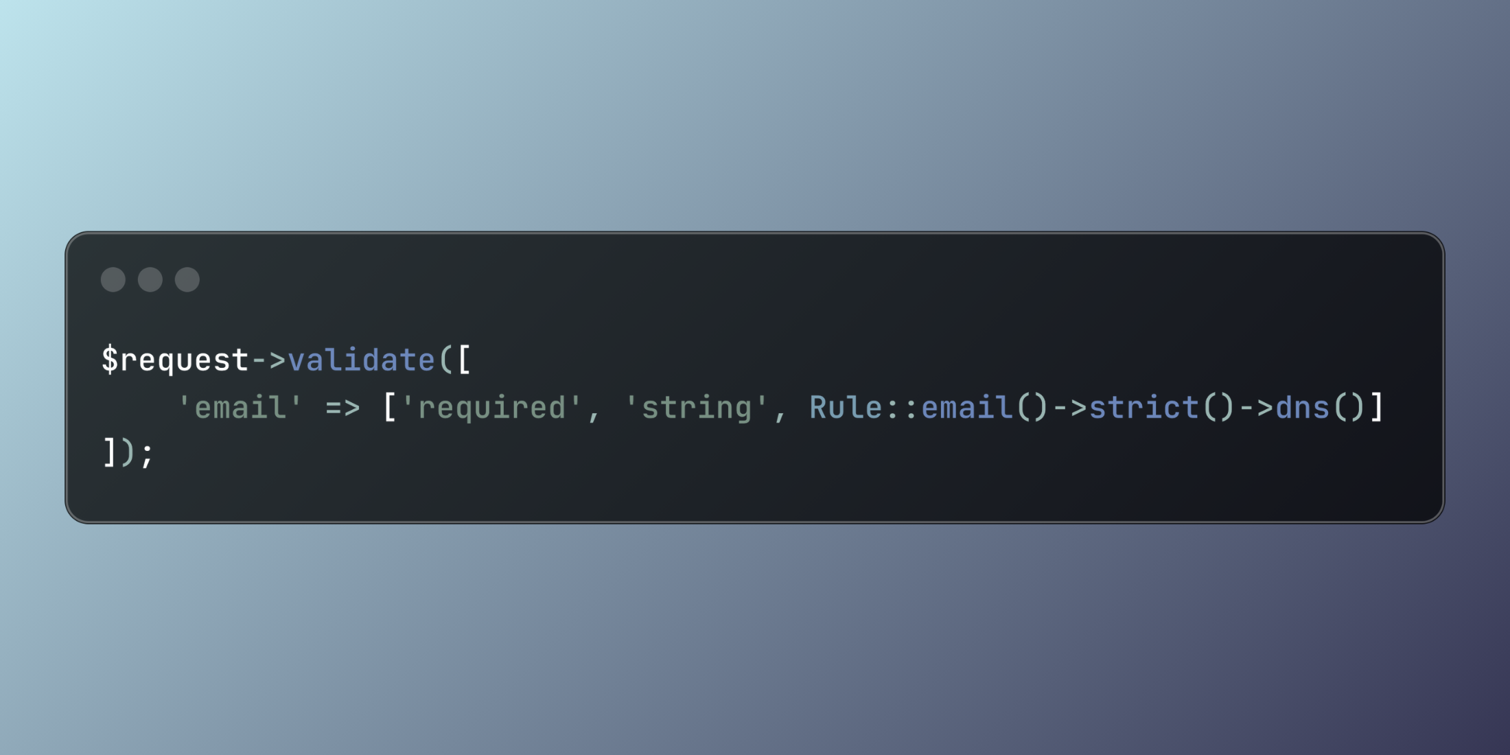 Enhance Email Validation with Laravel's Fluent Email Rule Object