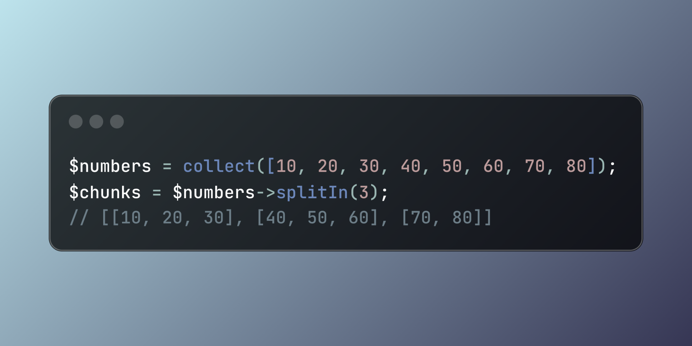 Dividing Collections with Laravel's splitIn Helper