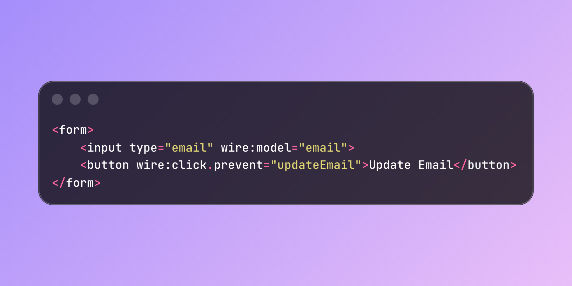 Livewire wire:click.prevent for Form Handling