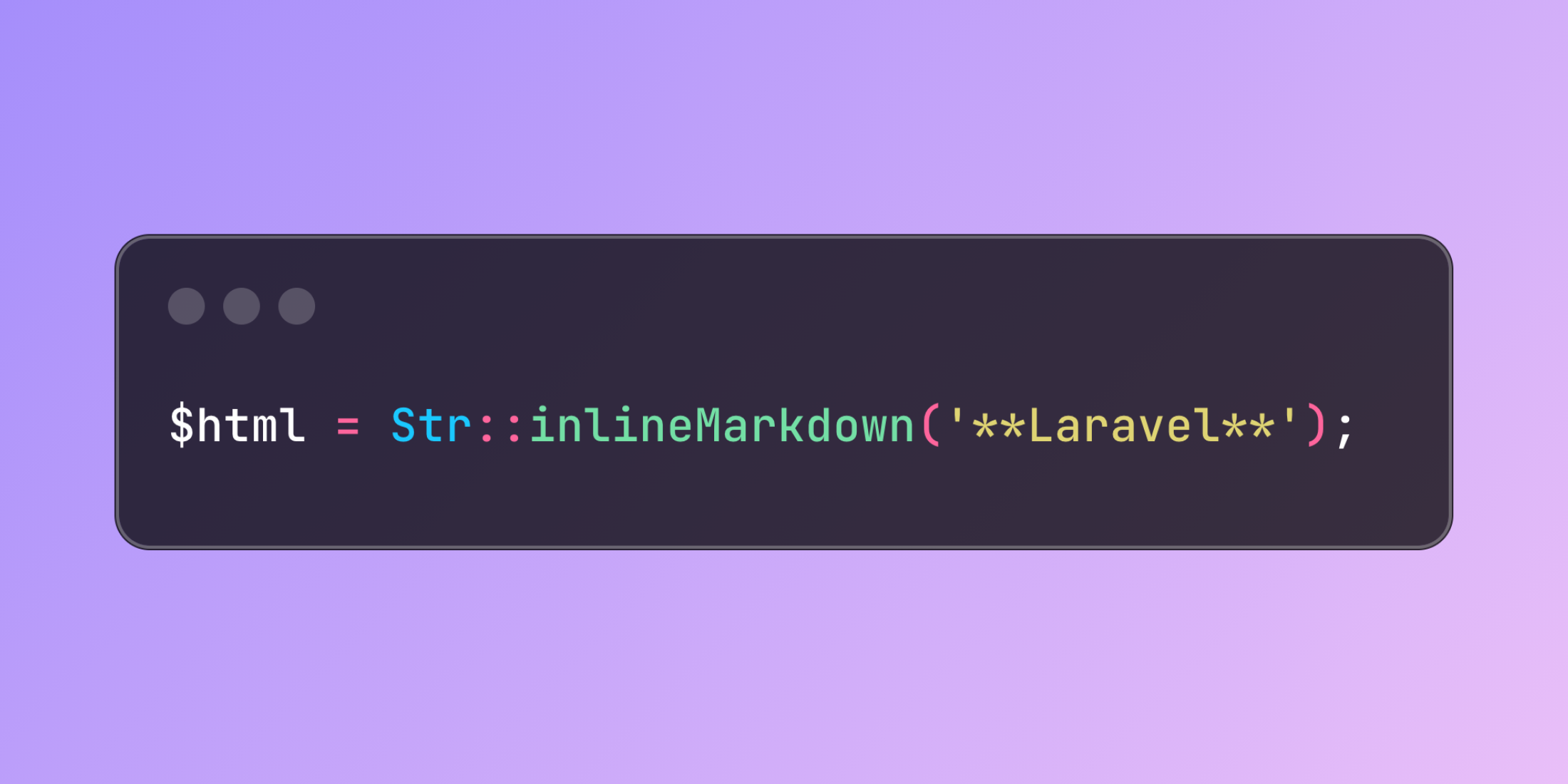 Process Markdown Securely with Laravel's inlineMarkdown Method
