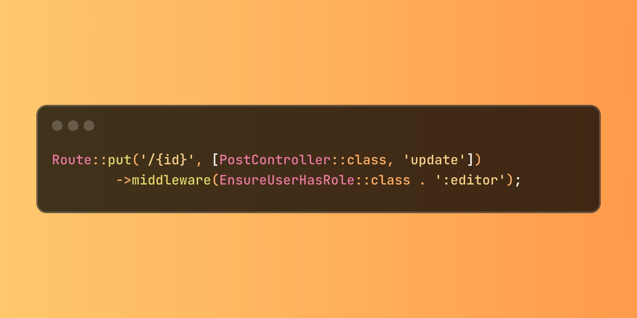 Parameterized Middleware In Laravel Laravel News Parameterized Middleware In Laravel Laravel News
