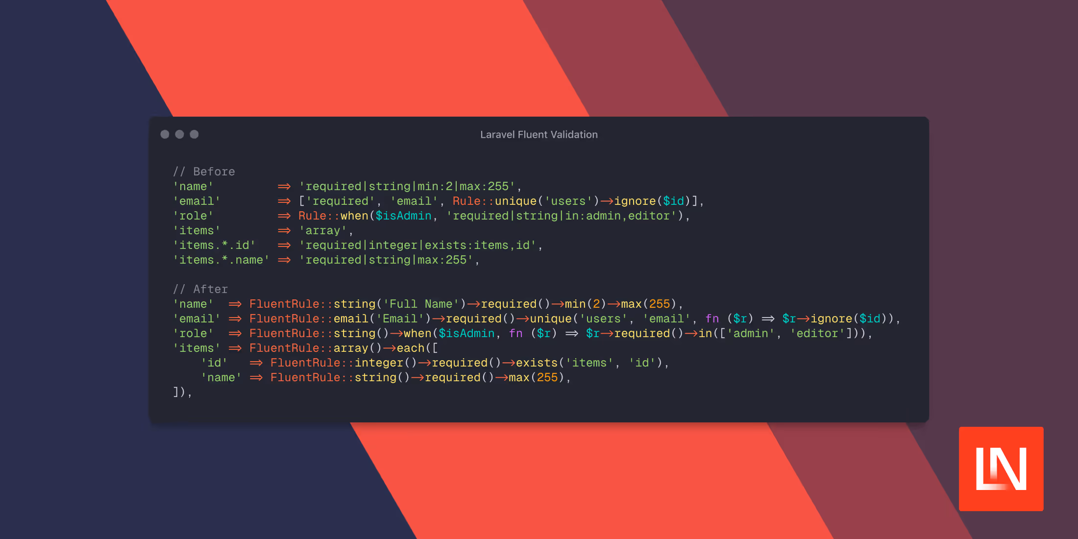 Laravel Fluent Validation: An Object-Oriented Rule Builder image