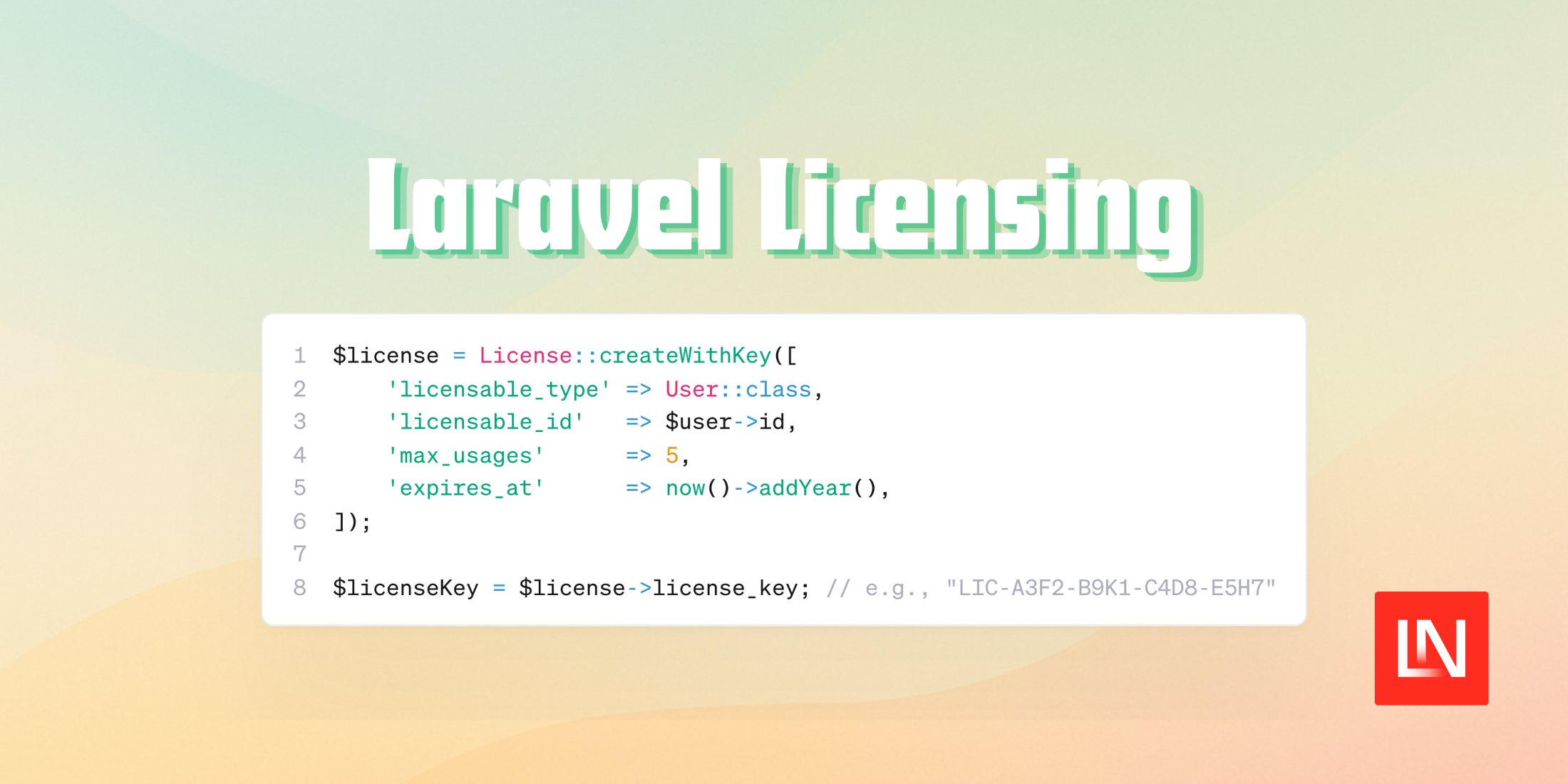 Manage Software Licenses in Laravel with Laravel Licensing image