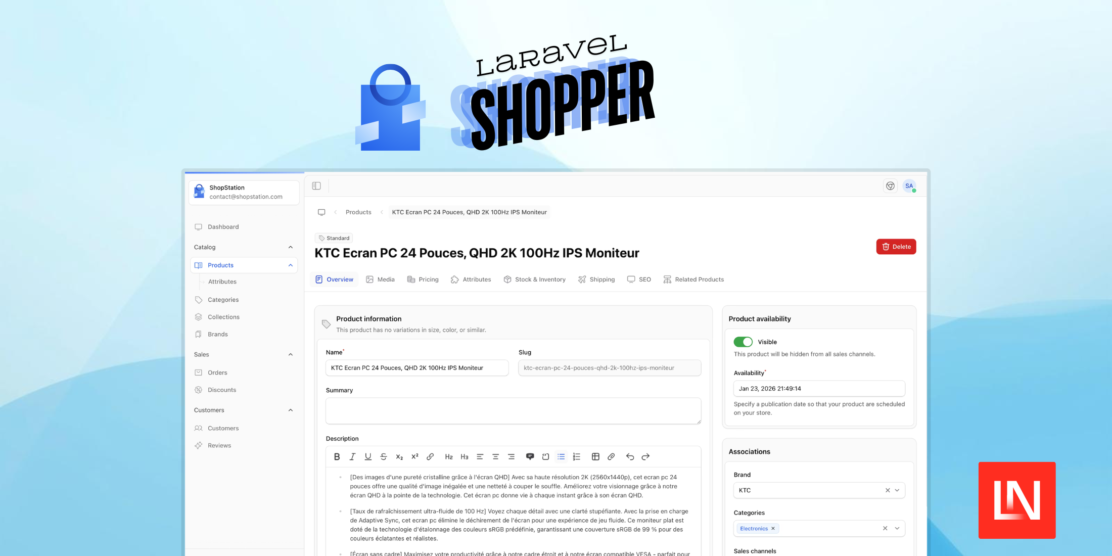 Laravel Shopper: A Headless E-Commerce Admin Panel for Laravel image