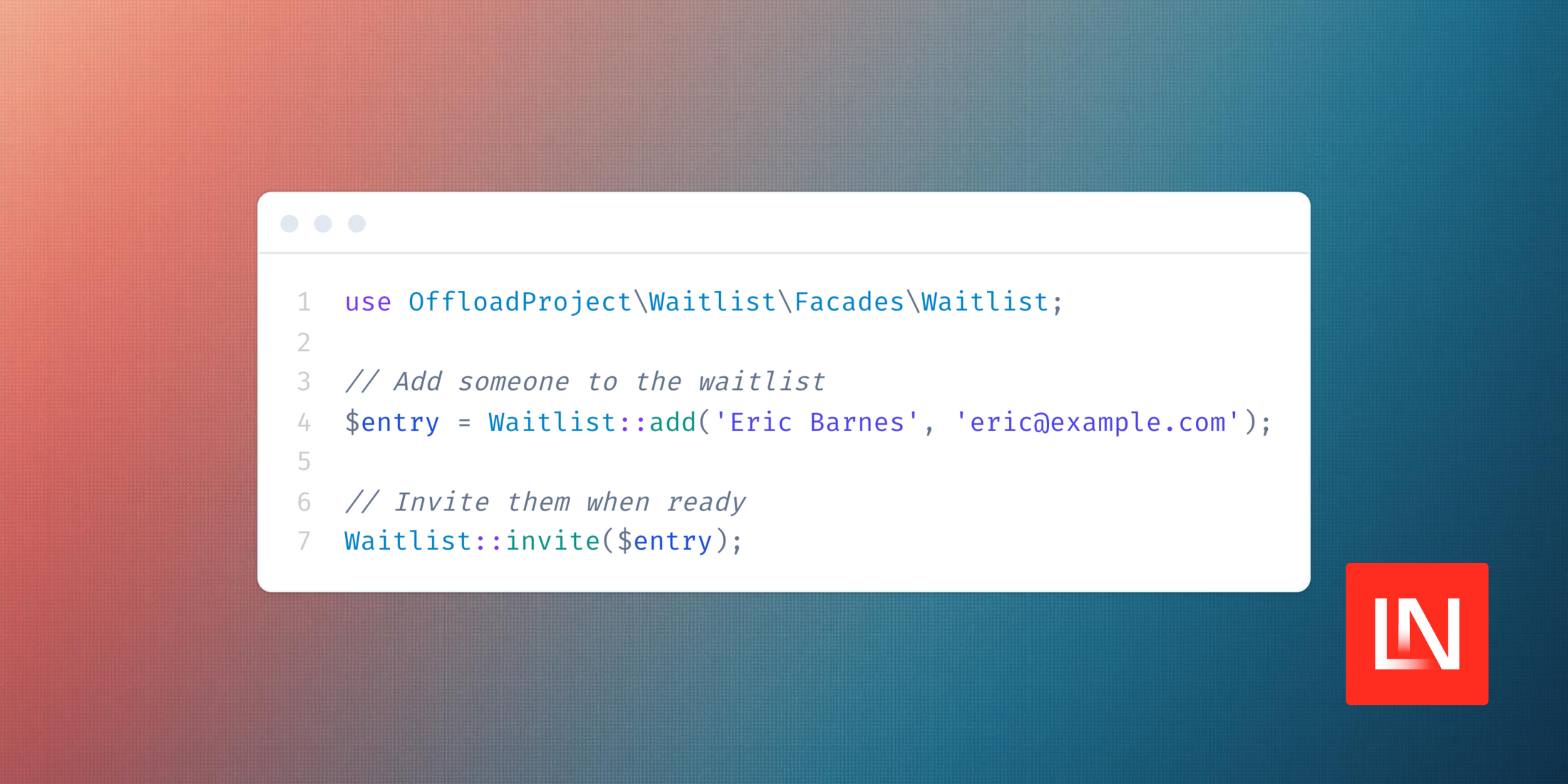 Manage Waitlists in Laravel with Laravel Waitlist image