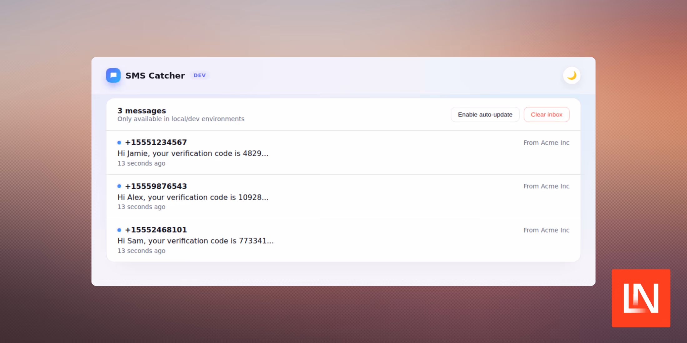 Laravel SMS Catcher: A Local Dashboard for SMS Notifications image