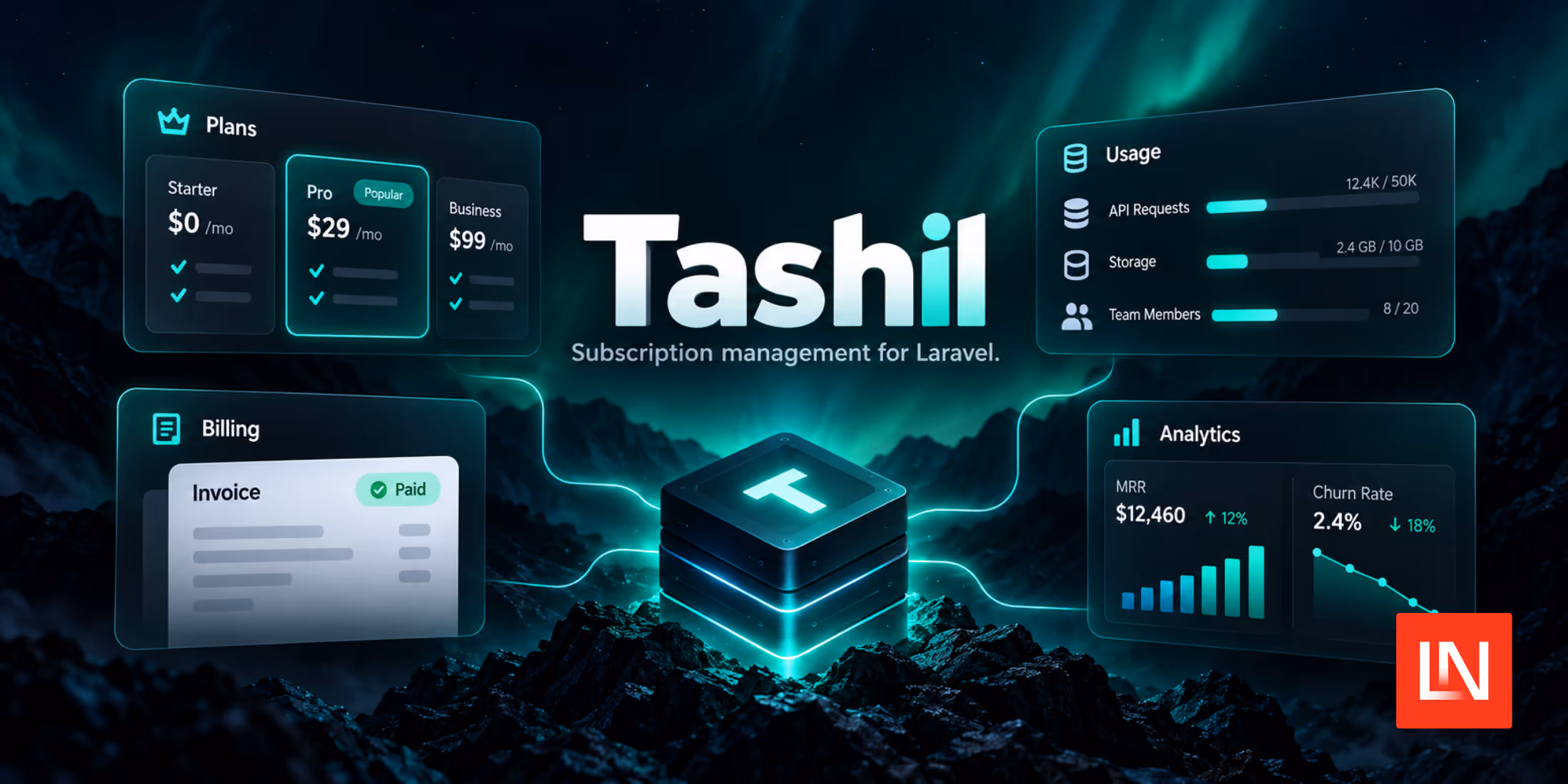 Tashil: Laravel Subscription Plans and Feature Usage Limits image