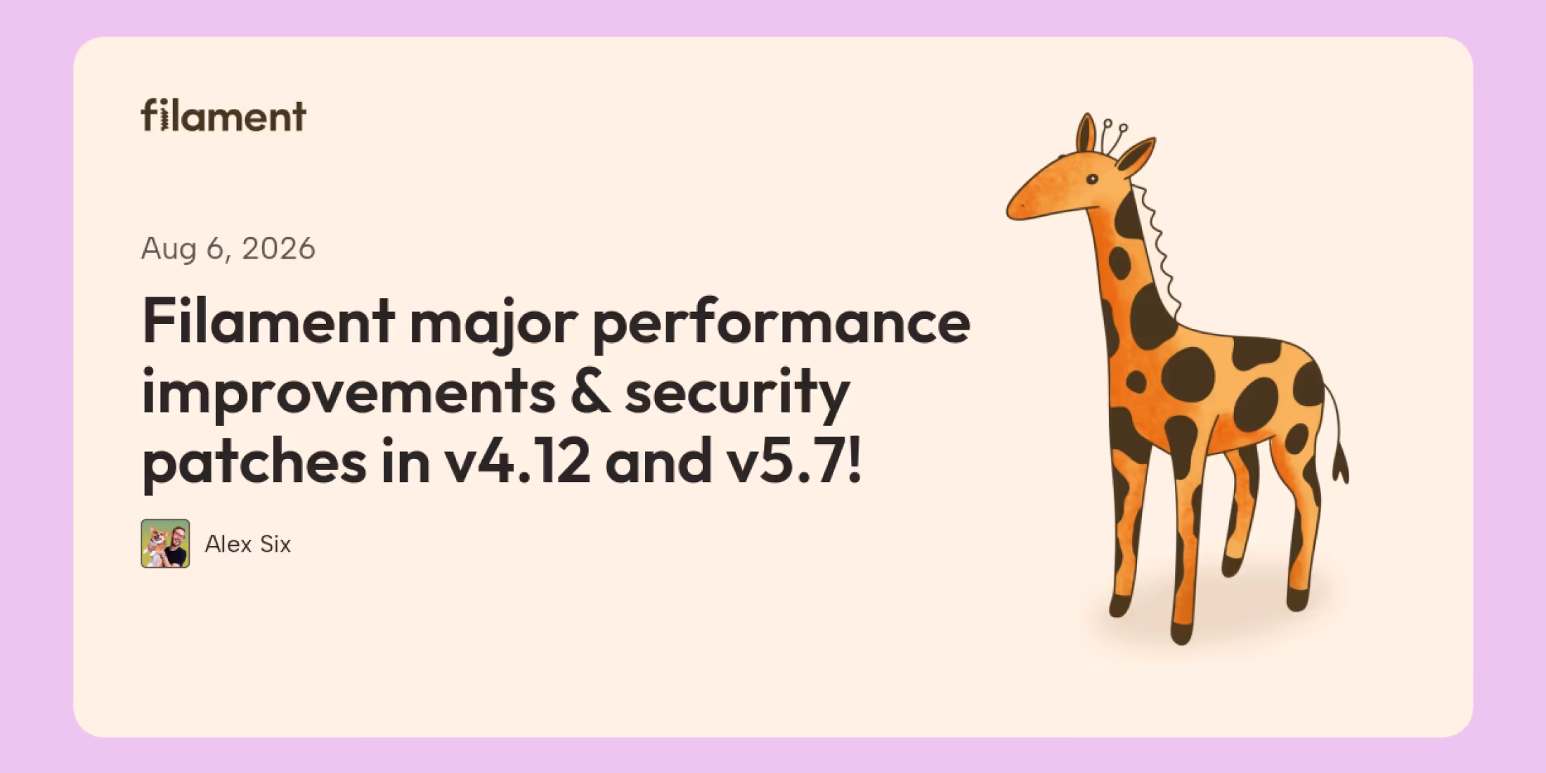 Major performance improvements & security patches for Filament v4.12 and v5.7! image