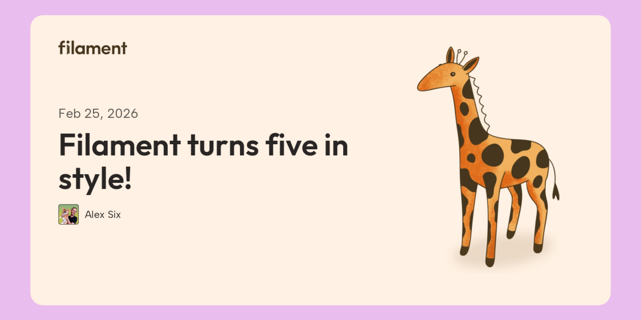 Filament turns five in style! image