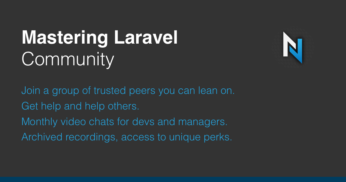 Mastering Laravel community image