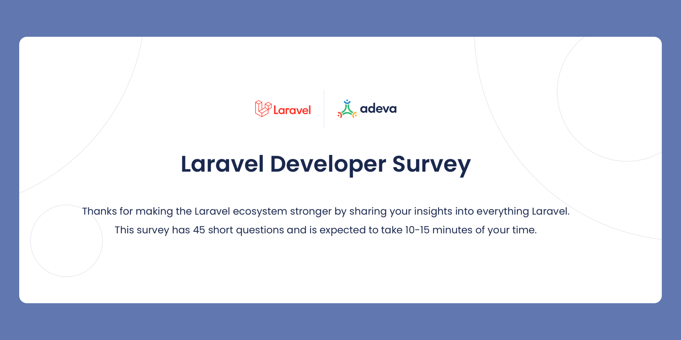 Laravel Developer Survey image