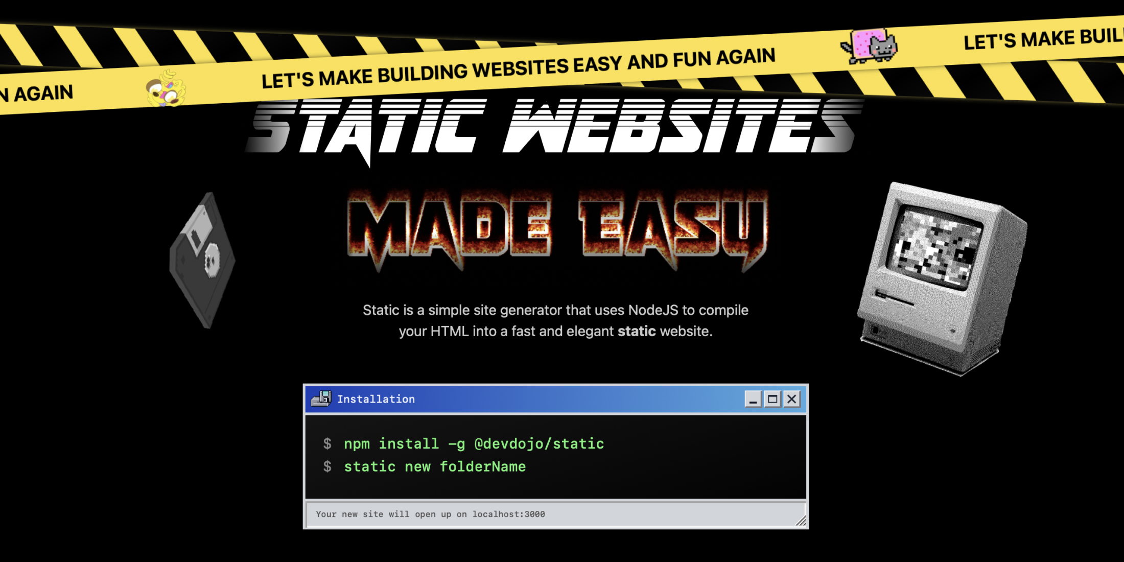 DevDojo Static - NodeJS Site Generator image