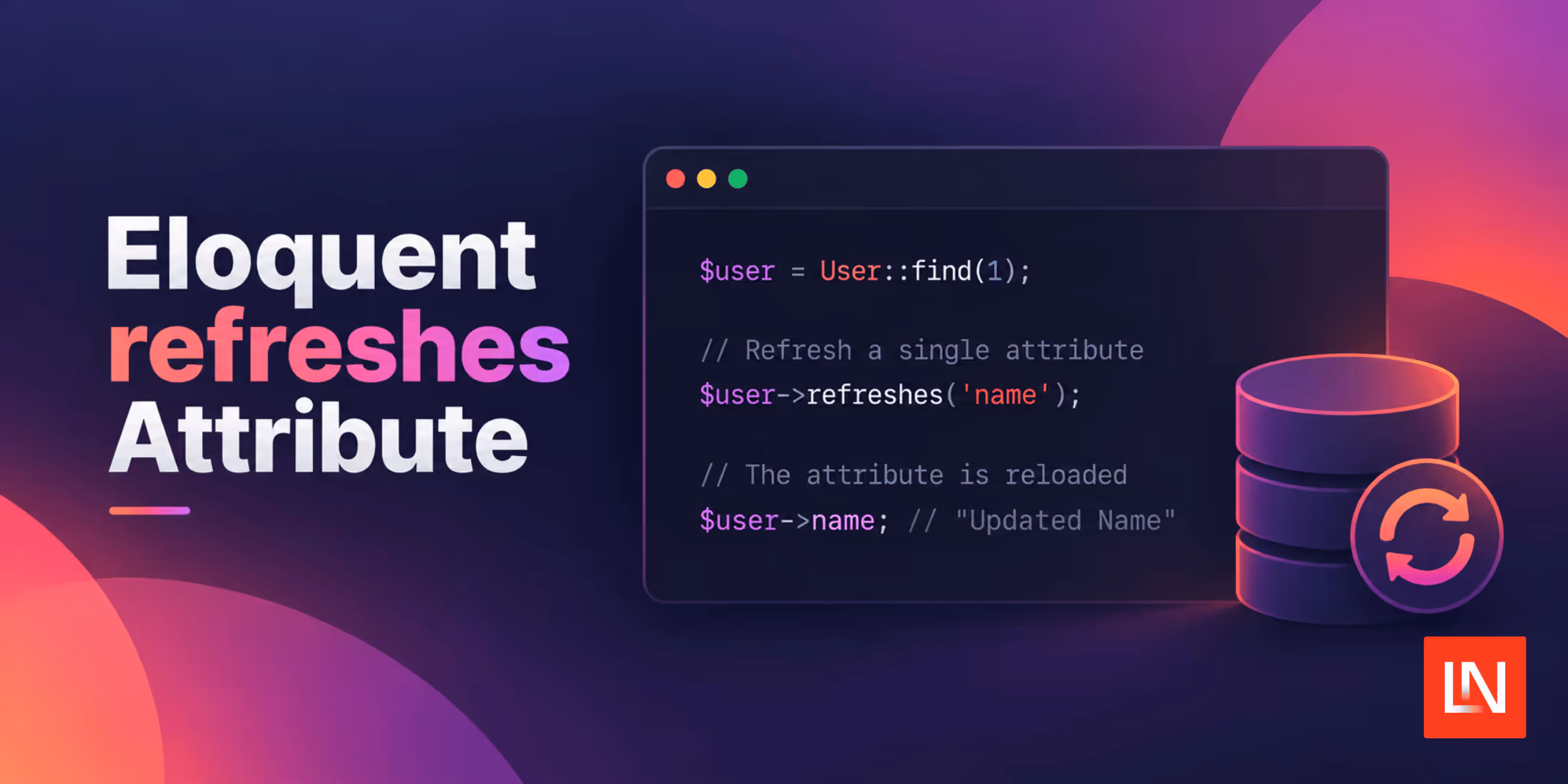Eloquent Refreshes: Load Generated Columns After Save image