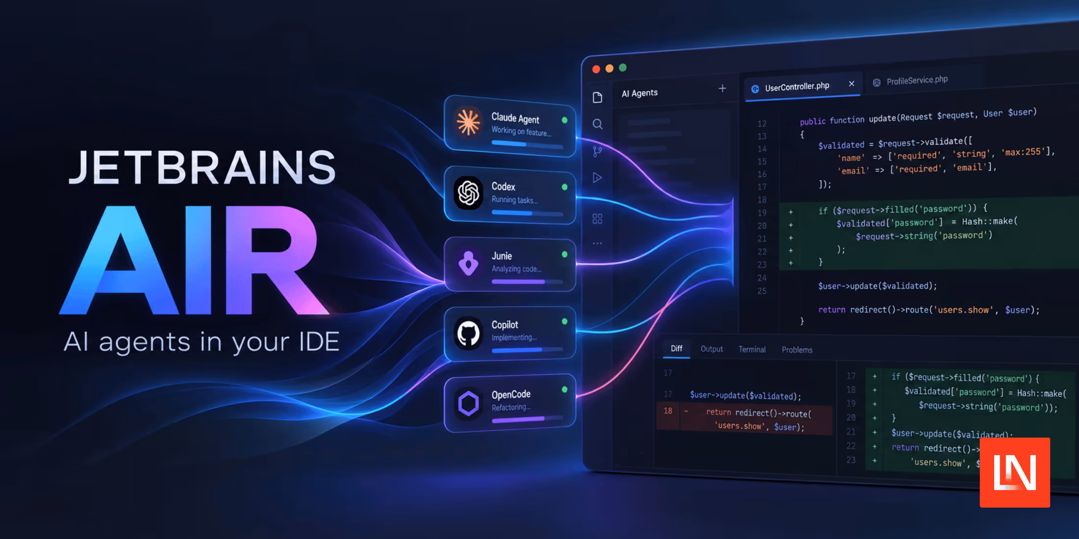JetBrains Air: Run AI Coding Agents in JetBrains IDEs image