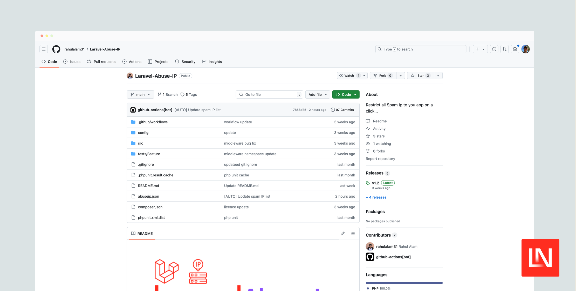 Block Known Spam IPs from Your Laravel App with the Abuse IP Package image