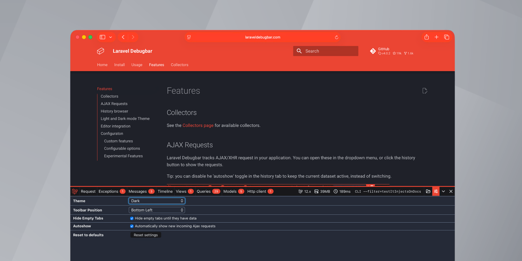 Laravel Debugbar v4.0.0 is released image