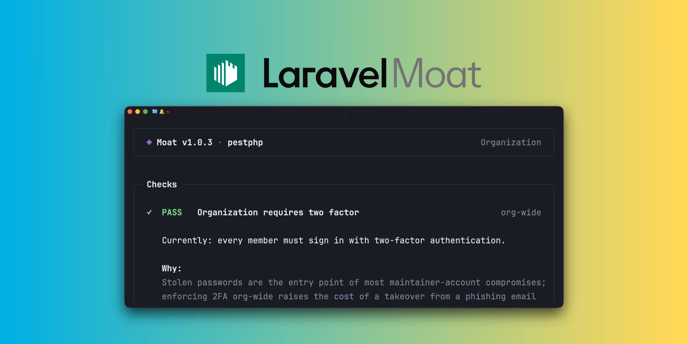 Moat: A Security Review for Your GitHub Account image