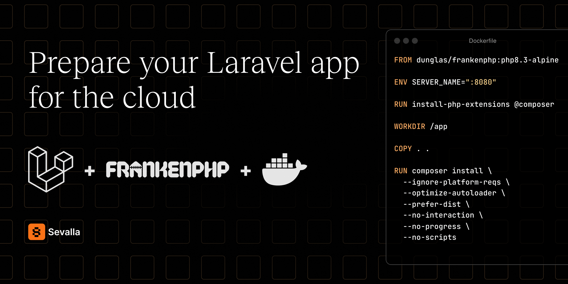 Prepare your Laravel app for the cloud image