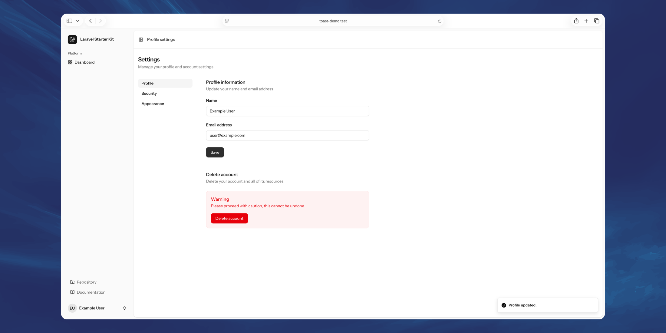 Laravel Starter Kits Now Include Toast Notifications image