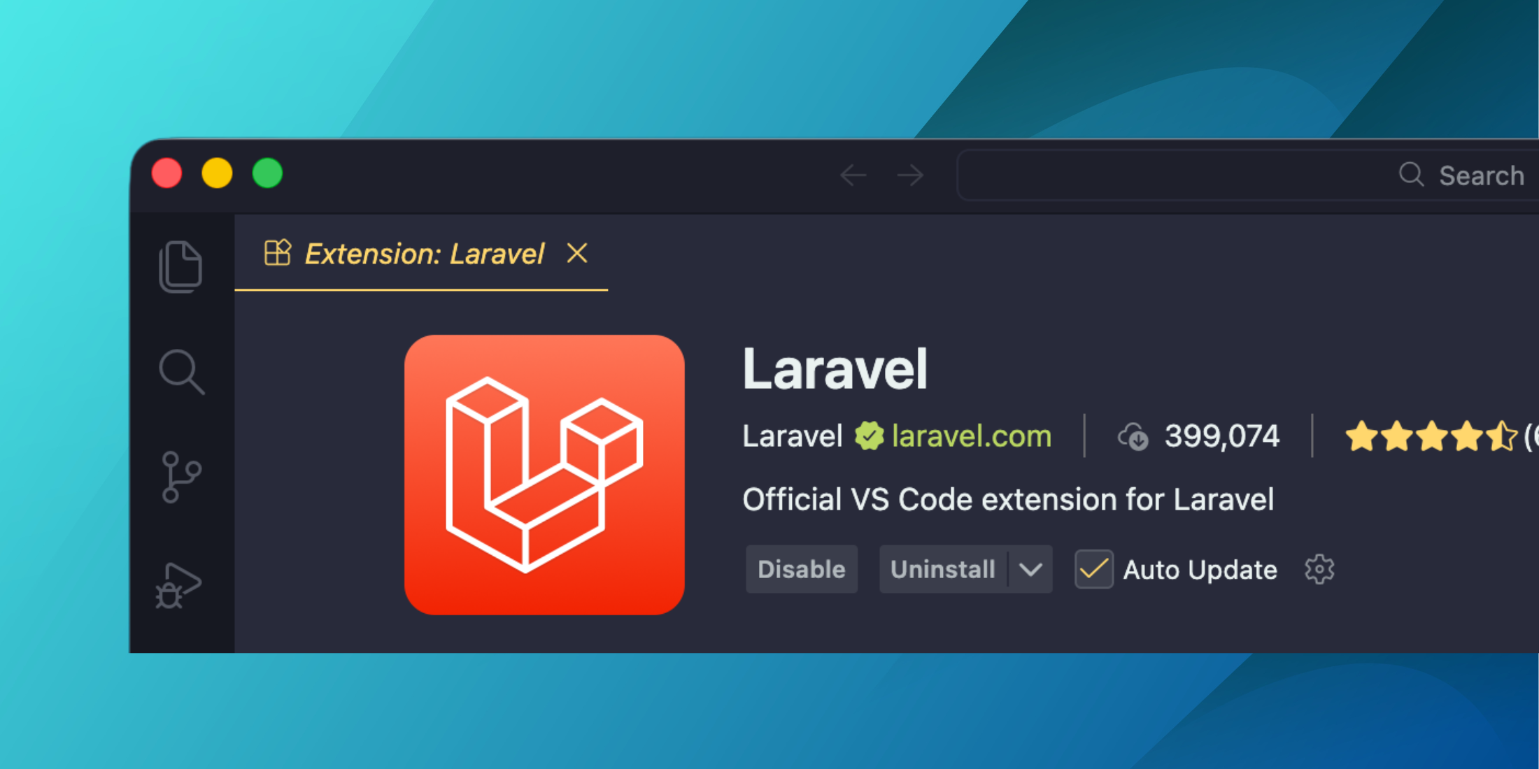 Run Artisan Make Commands in Laravel VS Code Extension image
