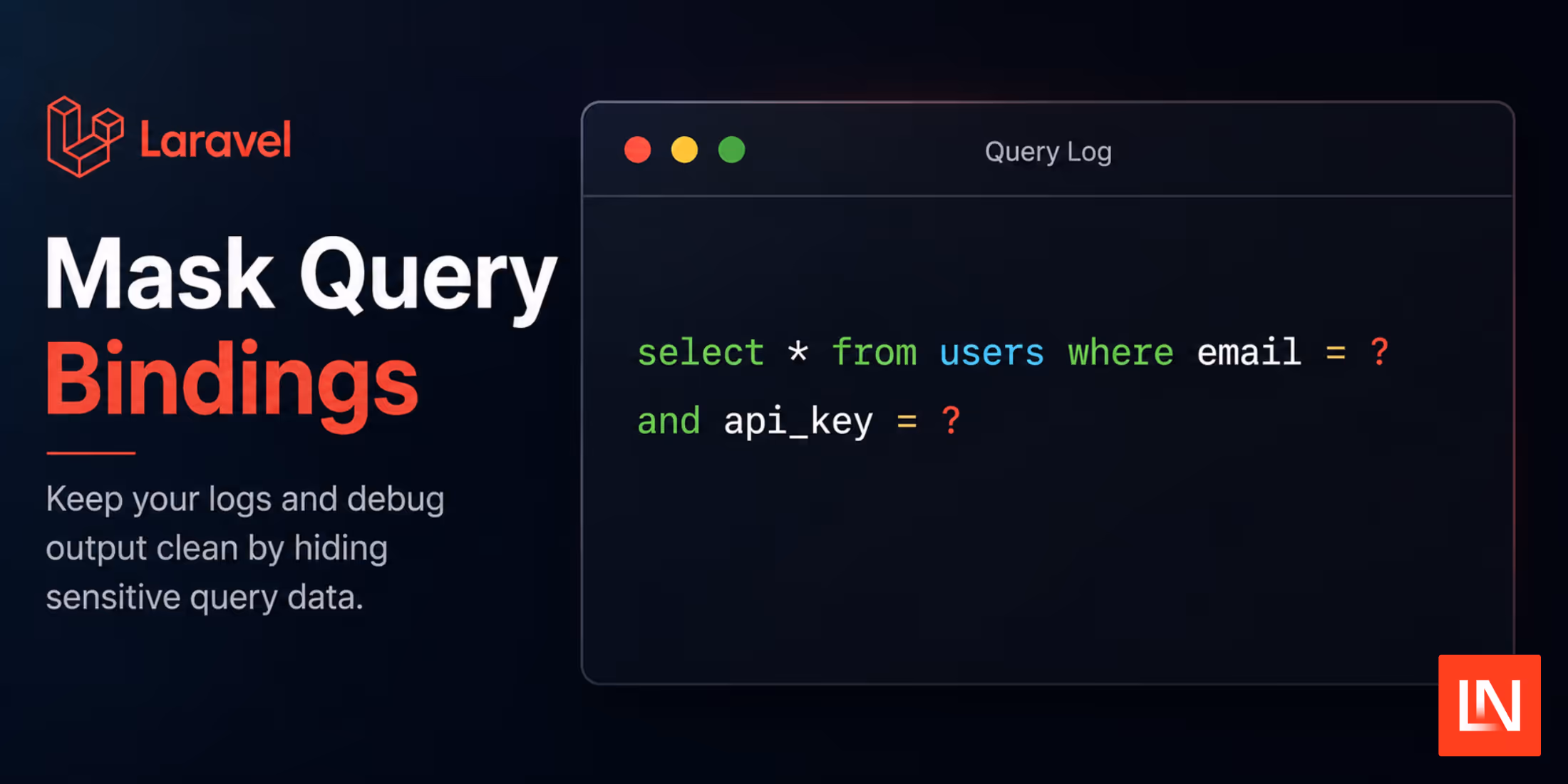Mask Query Bindings in Laravel Exception Messages image