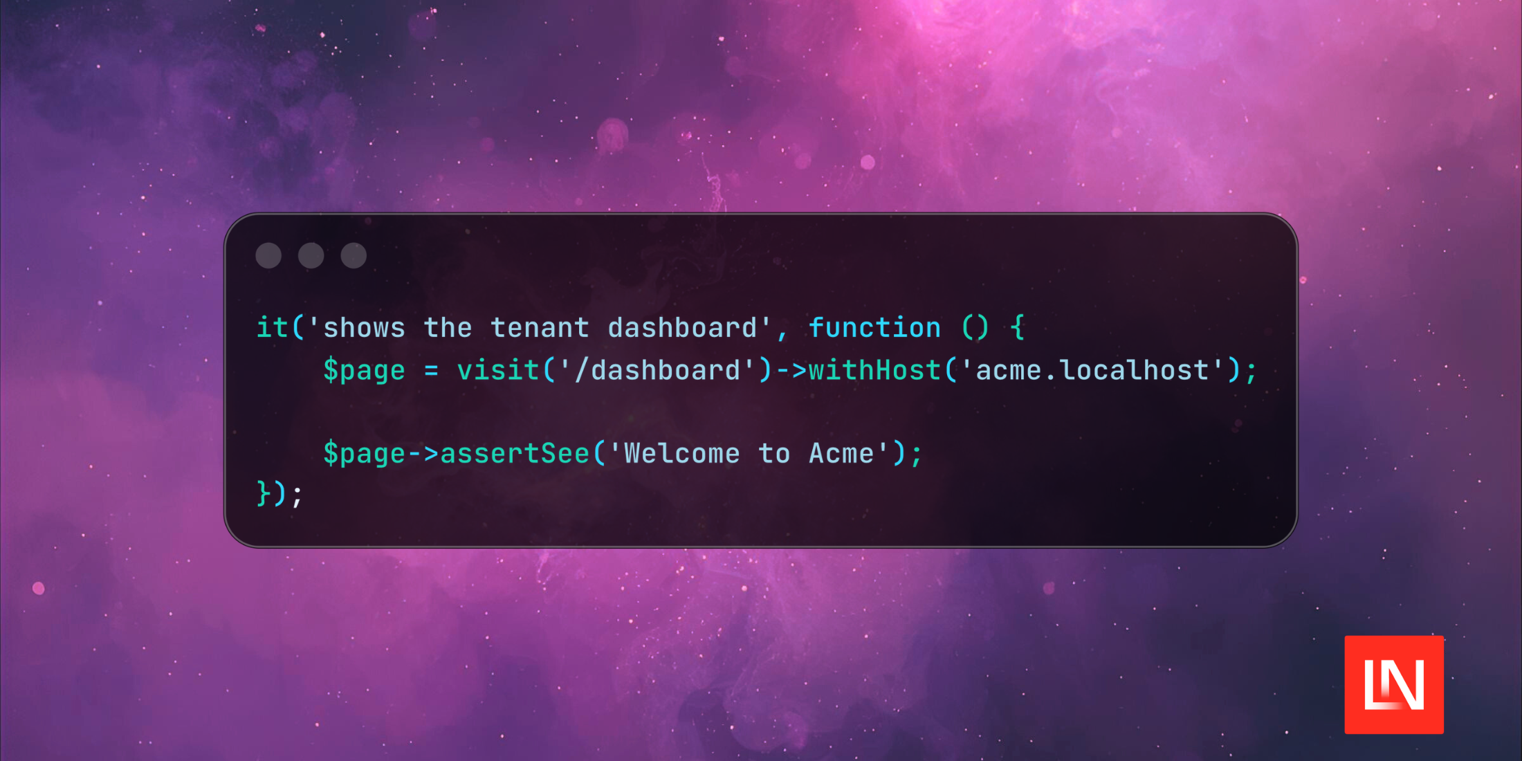 Pest Adds withHost for Browser Testing Subdomains in Laravel image