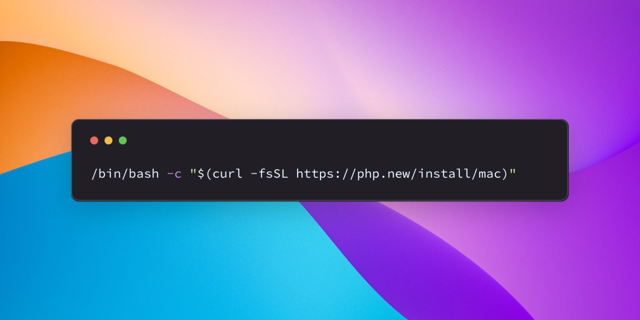 Now you can install PHP and the Laravel installer with a single command image