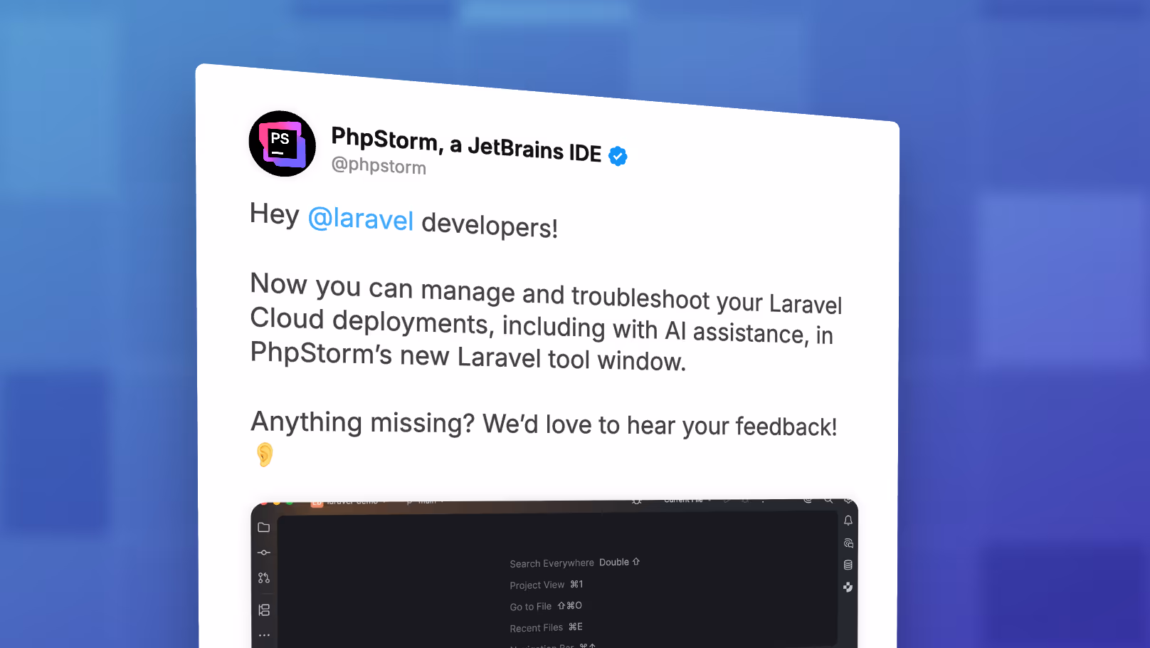 Manage Laravel Cloud Deployments Inside PhpStorm image