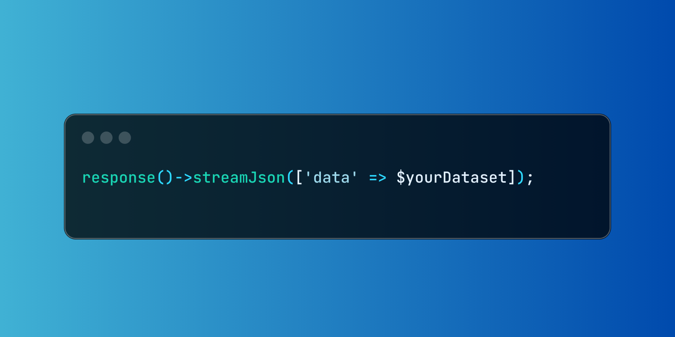 Efficient Large Dataset Handling in Laravel Using streamJson() image