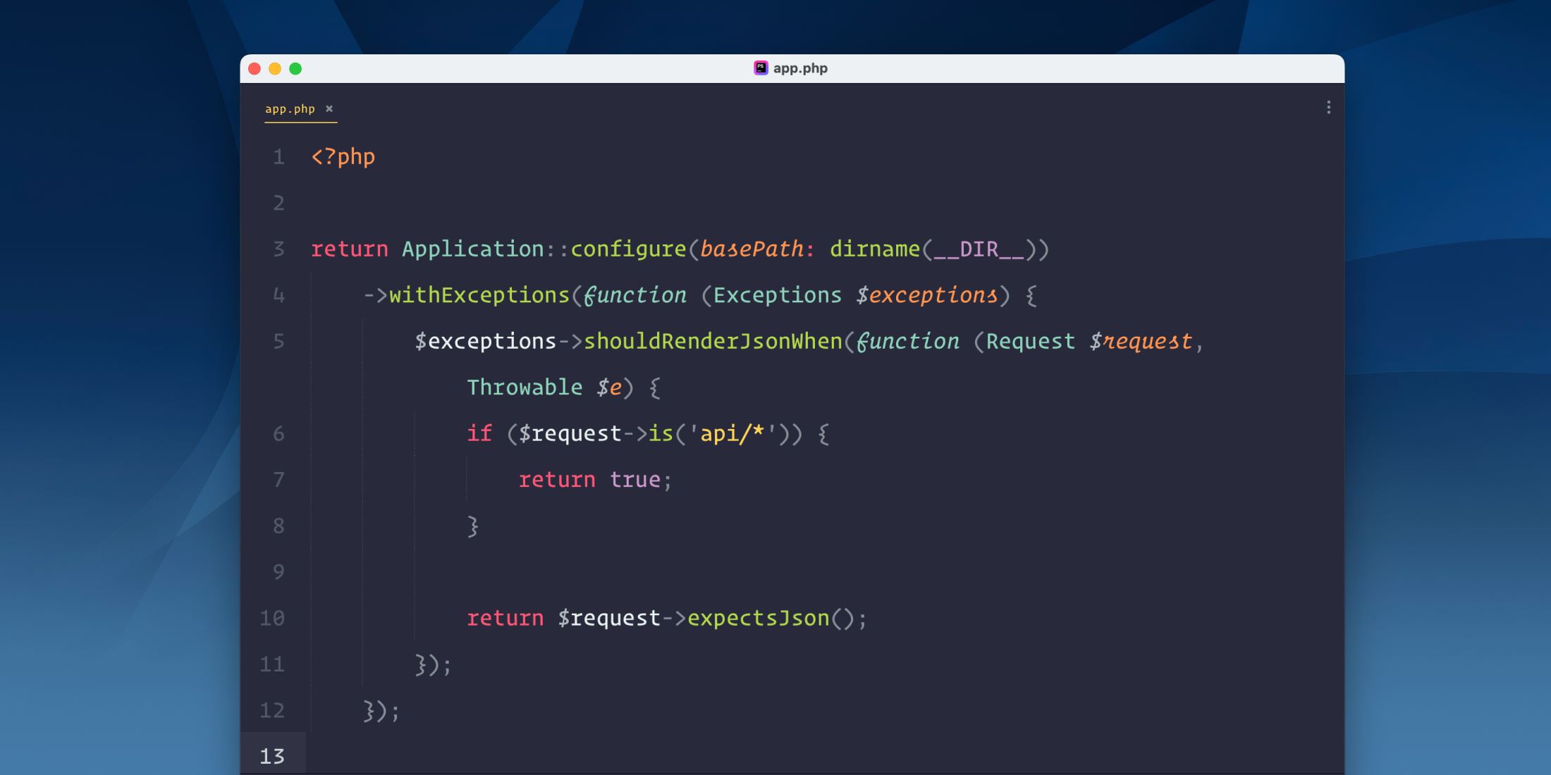 Always Render API Exceptions as JSON in Laravel image