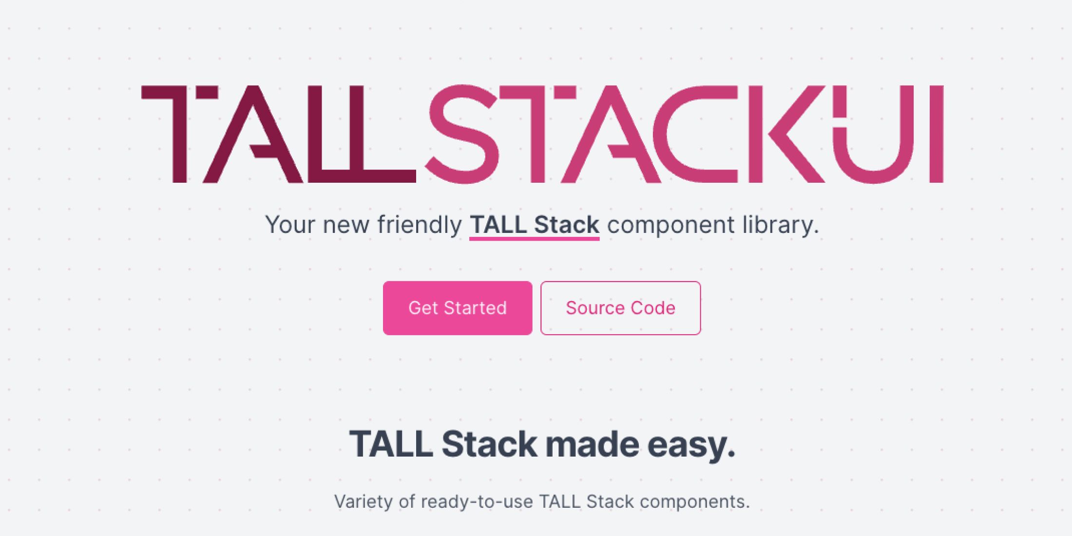 TallStackUI - a new component library for TALL Stack apps image